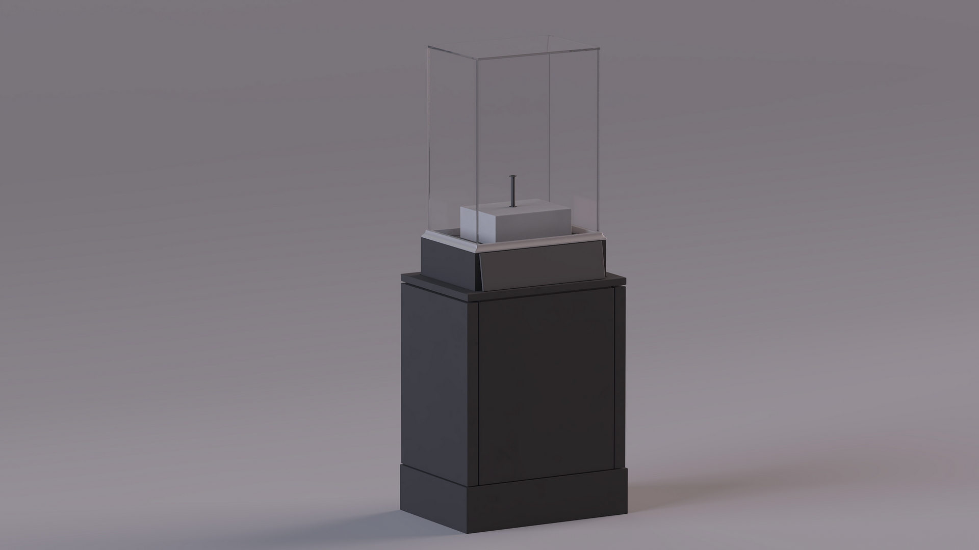 3D Museum Exhibit Stand Empty