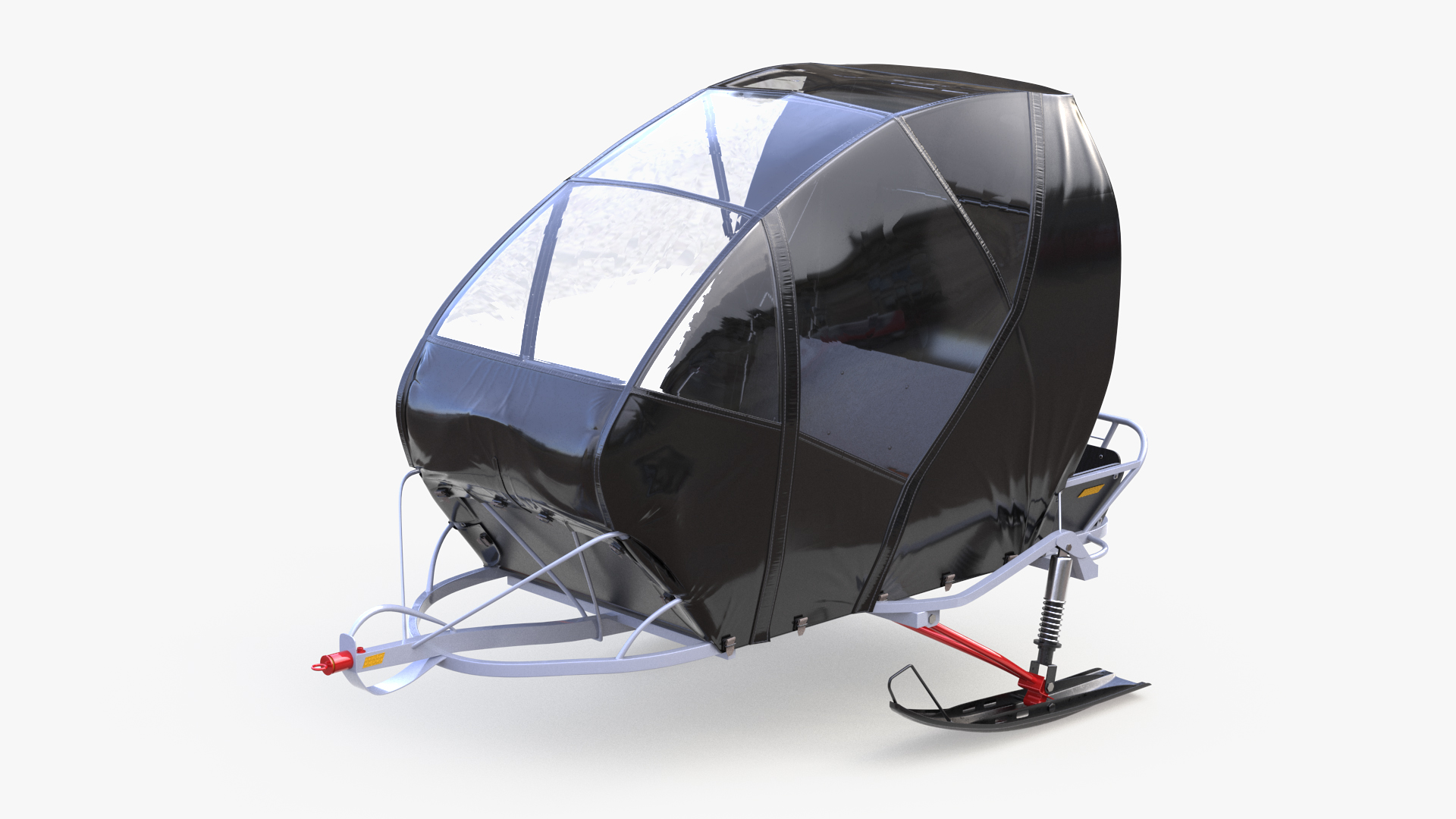 3D Closed Snowmobile Sleds model