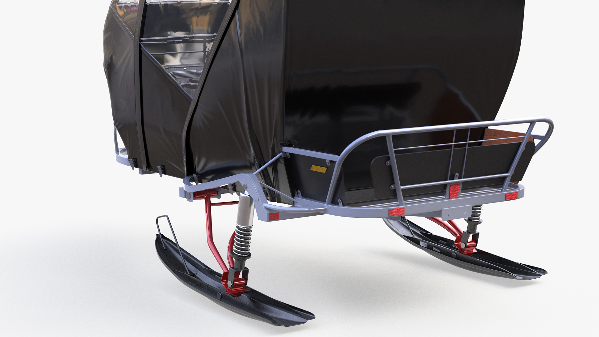 3D Closed Snowmobile Sleds model