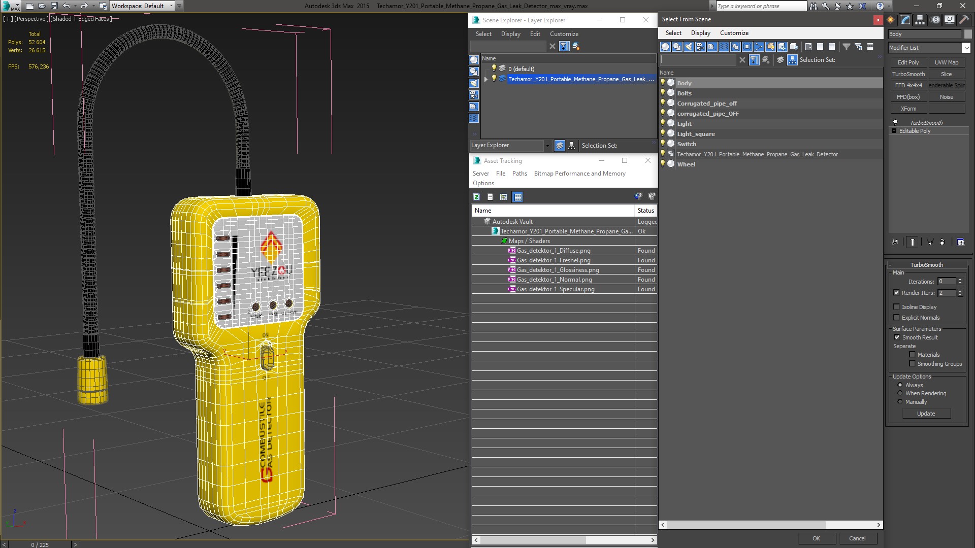 3D Techamor Y201 Portable Methane Propane Gas Leak Detector