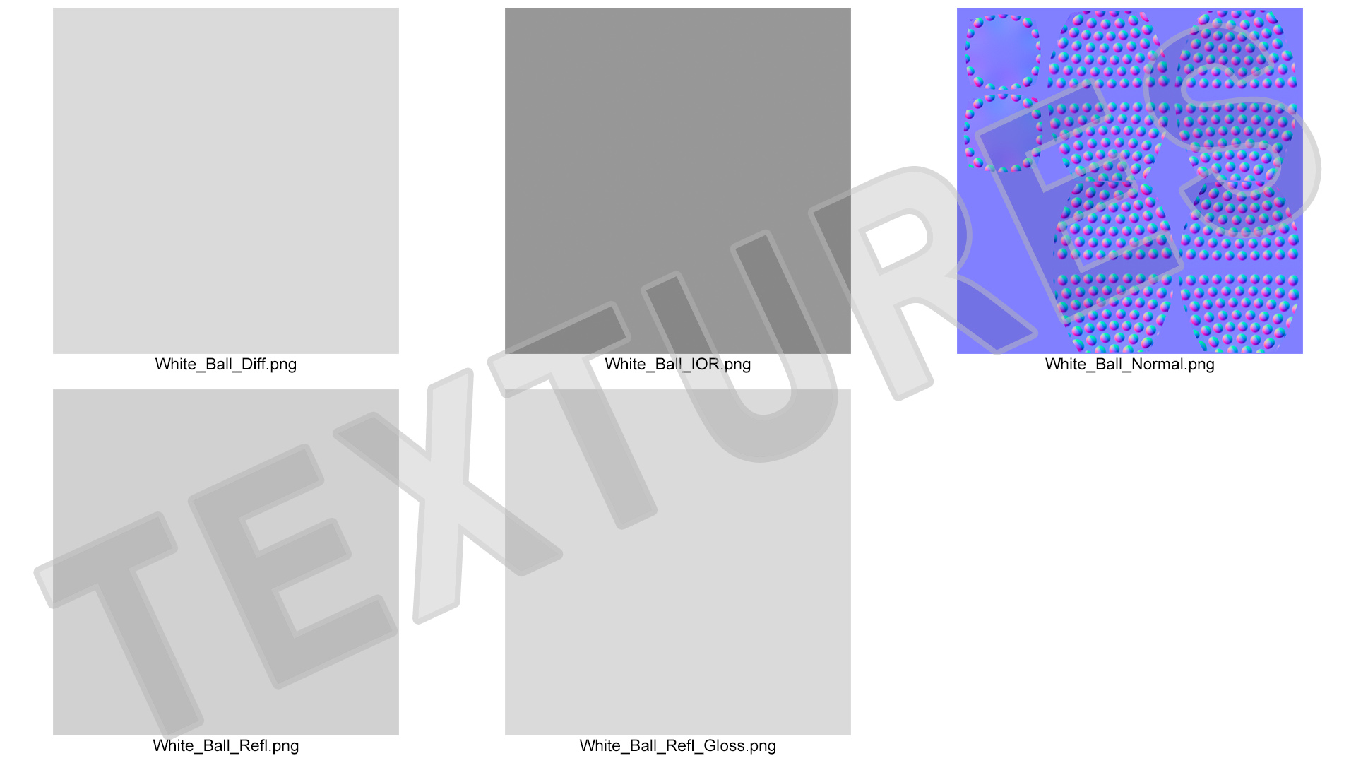 3D Field Hockey Ball White model