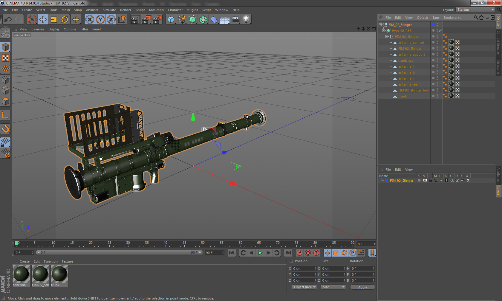 FIM 92 Stinger 3D model