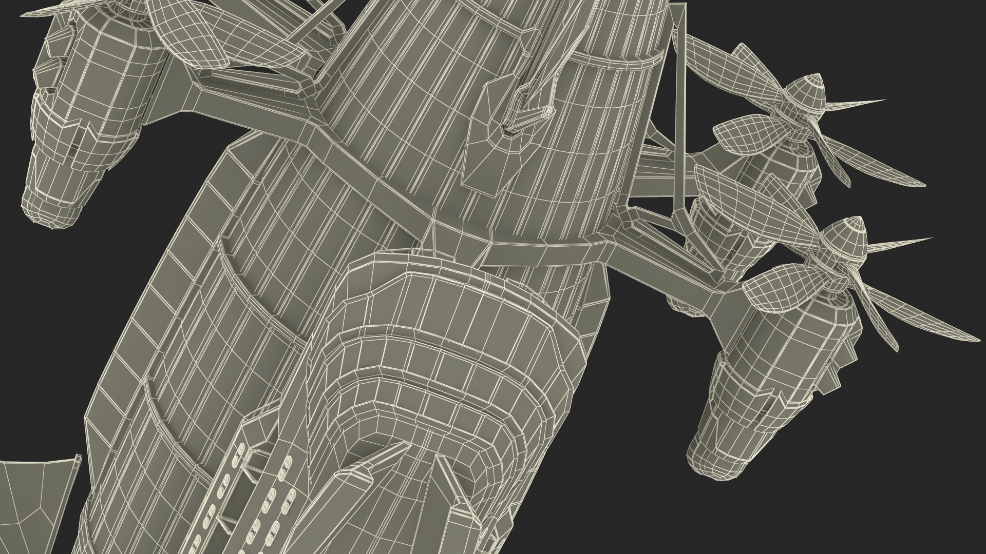 3D model Steampunk Blimp