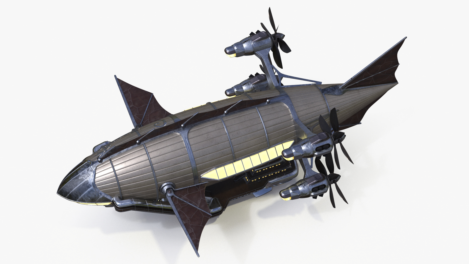 3D model Steampunk Blimp