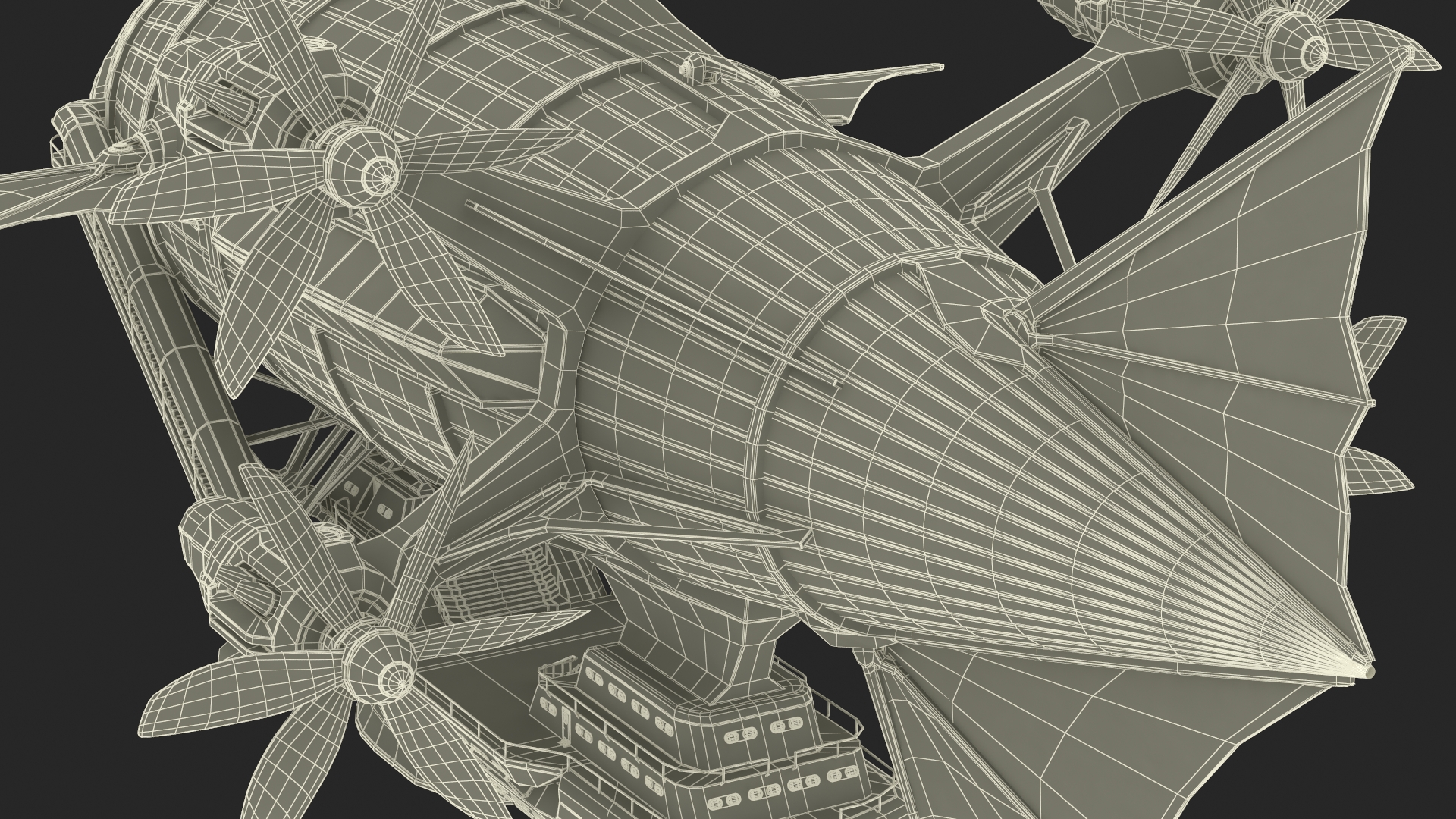 3D model Steampunk Blimp
