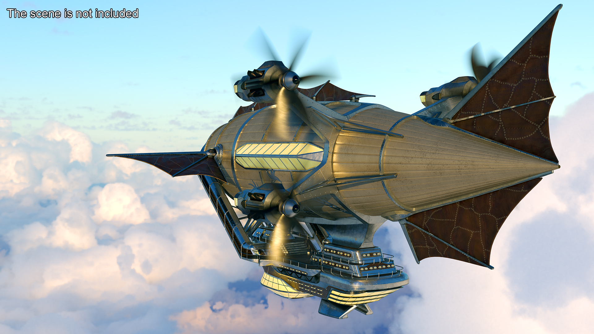 3D model Steampunk Blimp