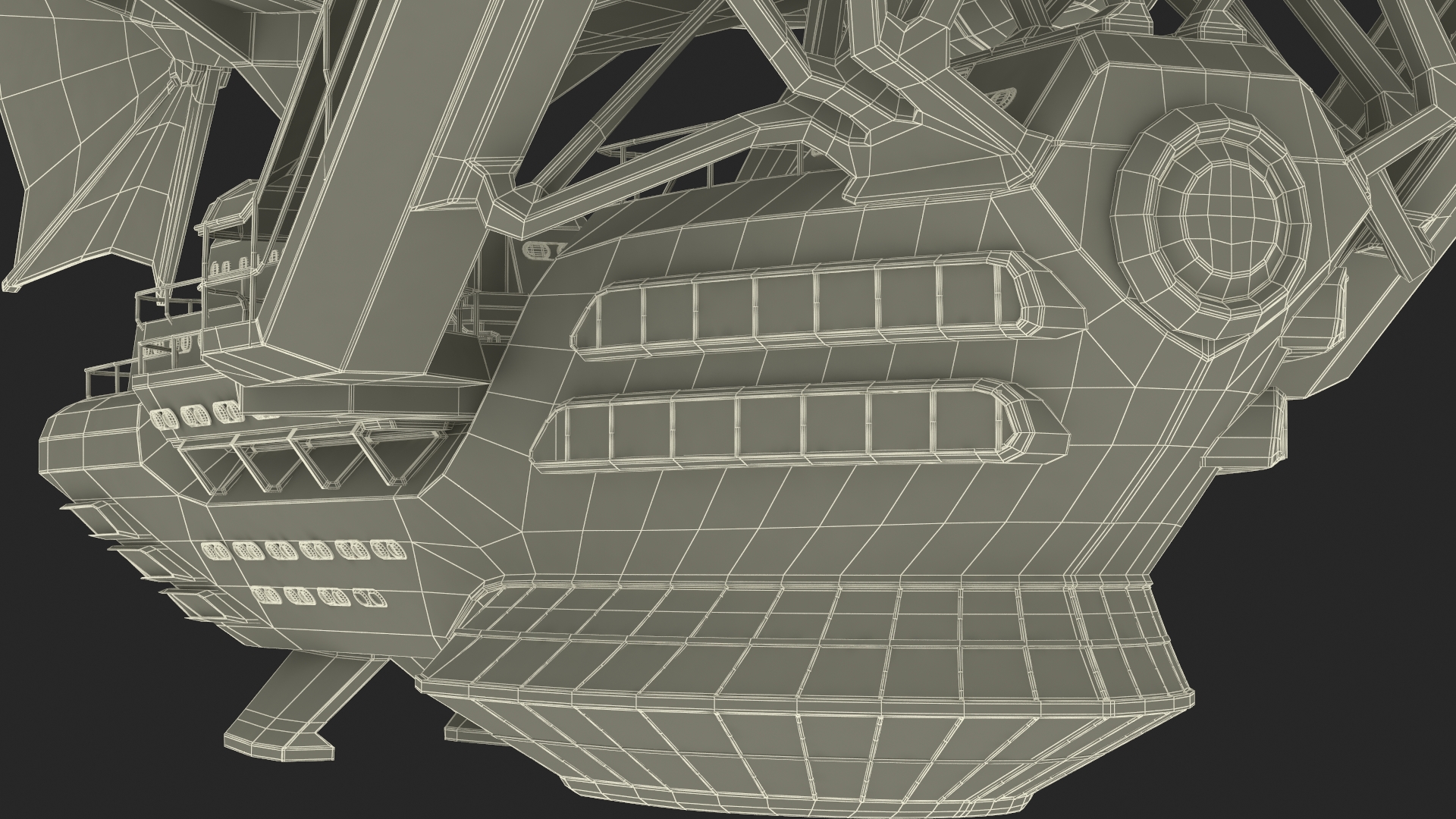 3D model Steampunk Blimp