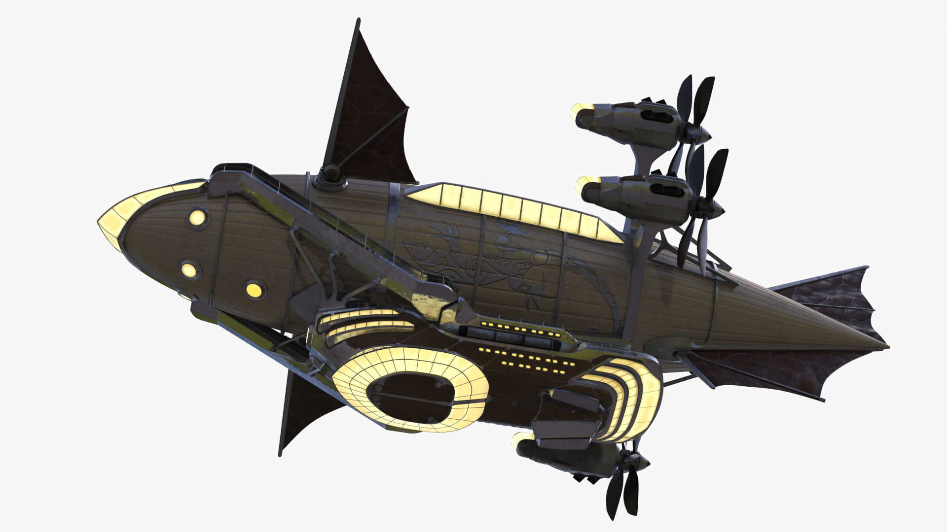 3D model Steampunk Blimp