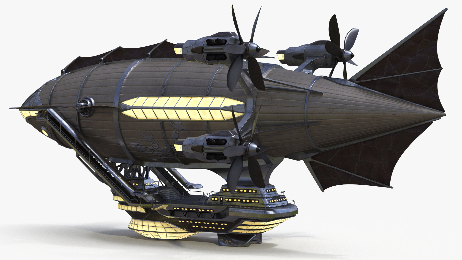 3D model Steampunk Blimp