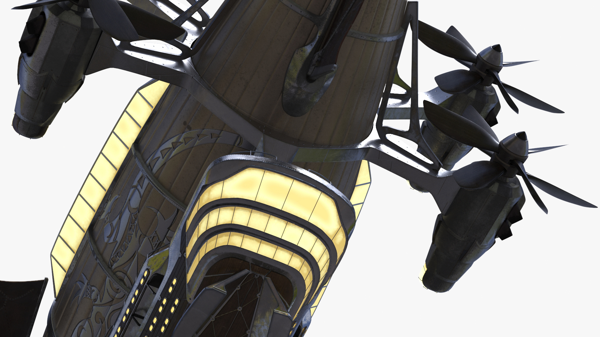 3D model Steampunk Blimp