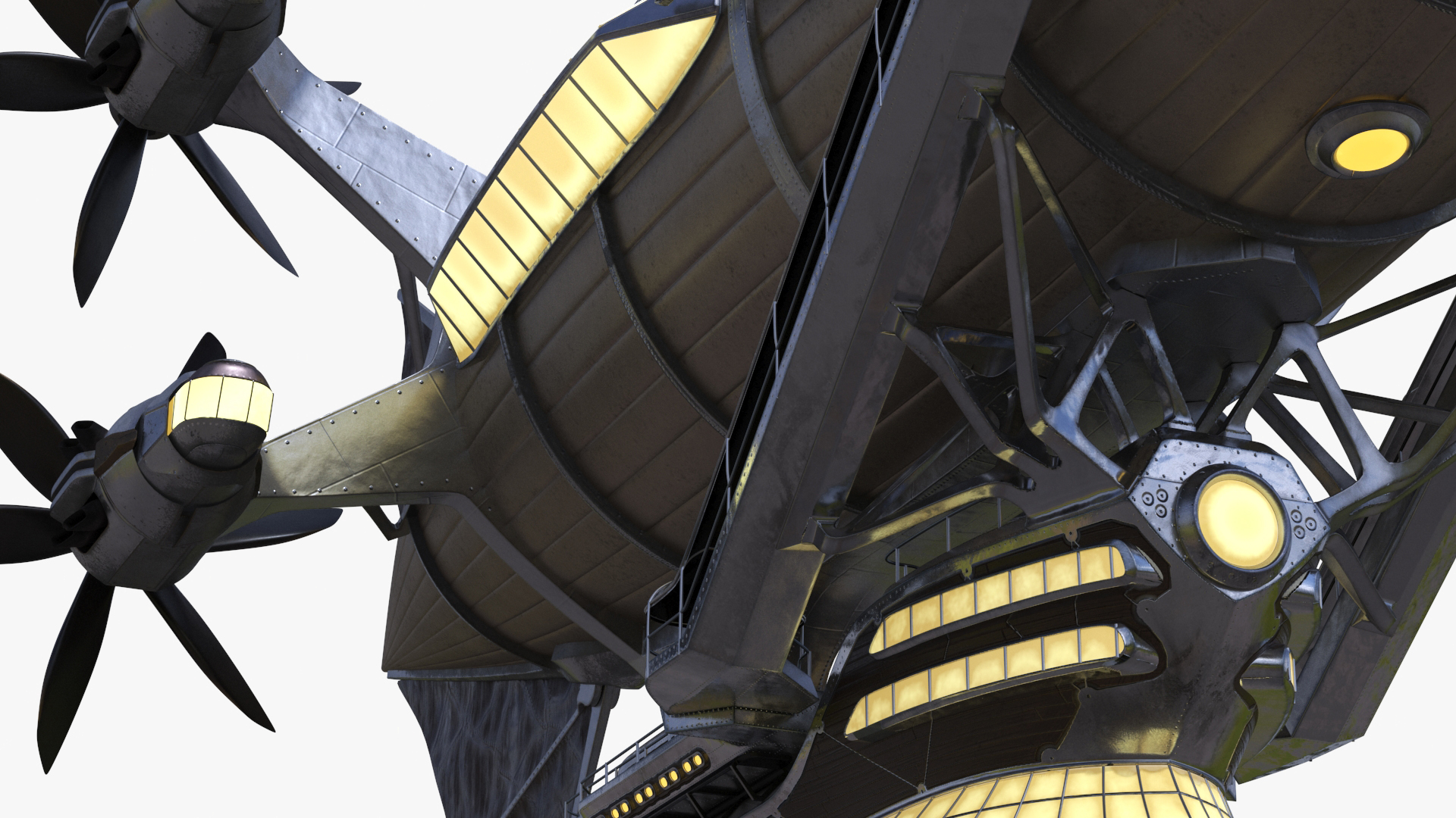 3D model Steampunk Blimp