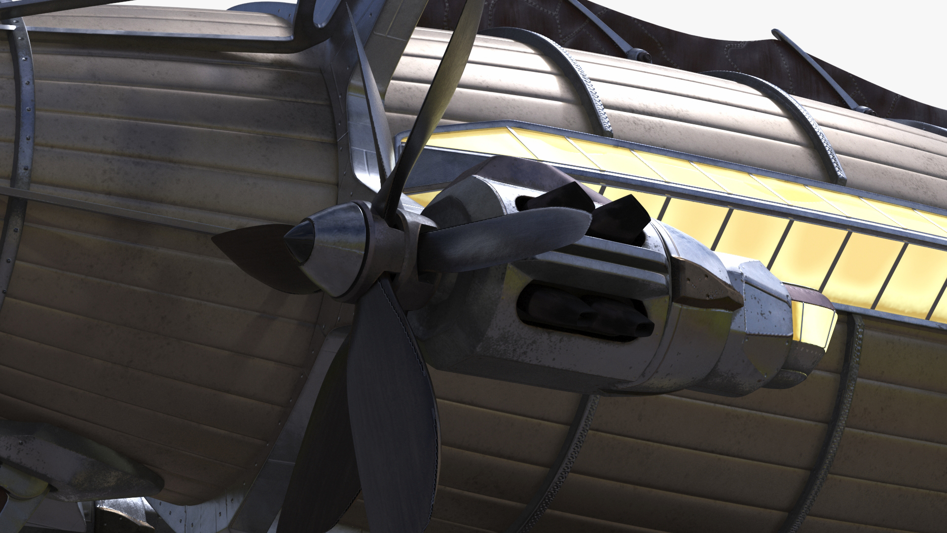 3D model Steampunk Blimp