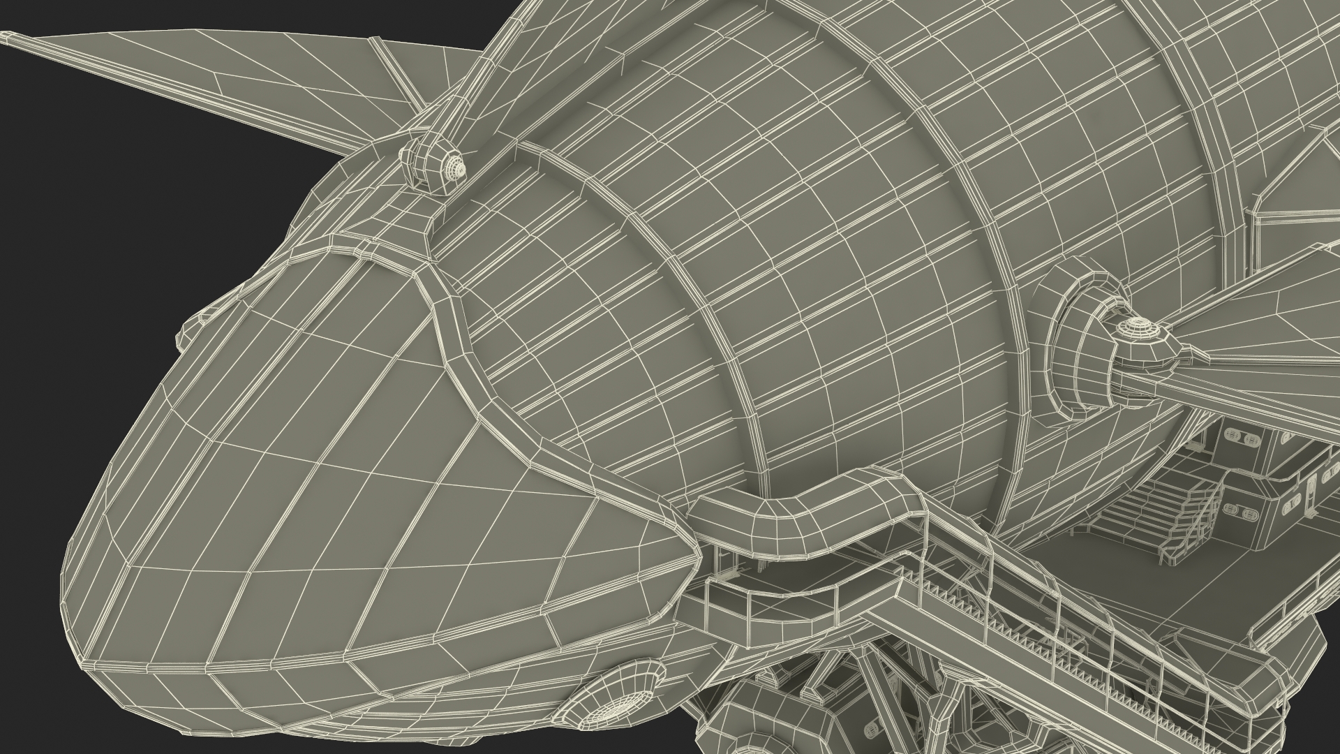 3D model Steampunk Blimp