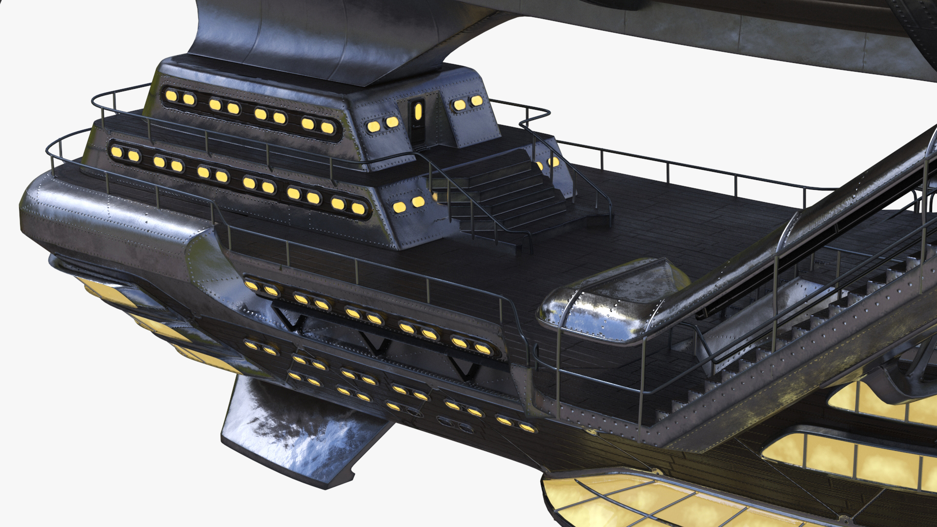 3D model Steampunk Blimp