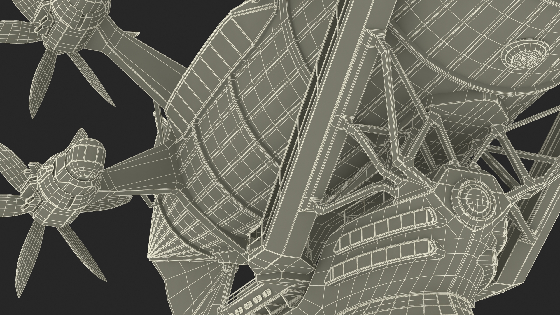 3D model Steampunk Blimp