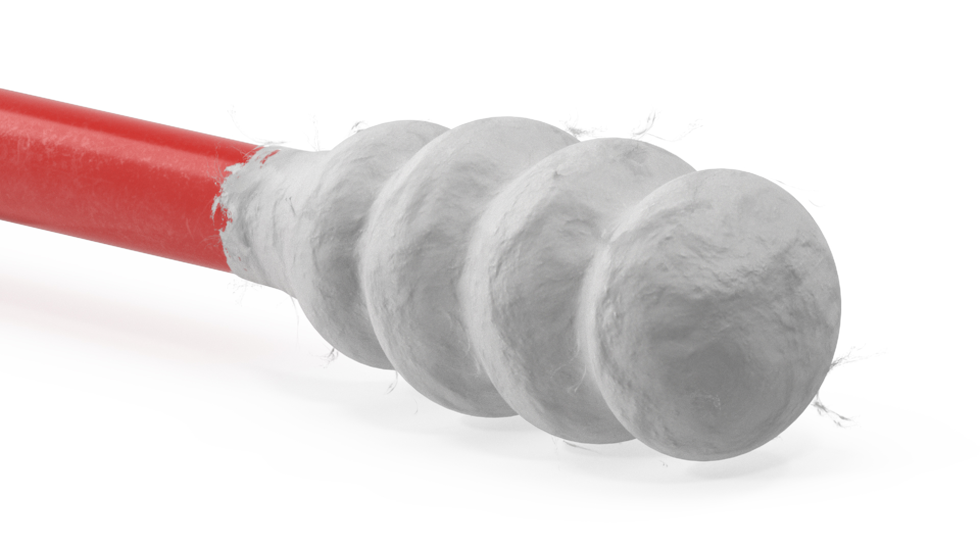 3D model Cotton Swab Ring Type Red