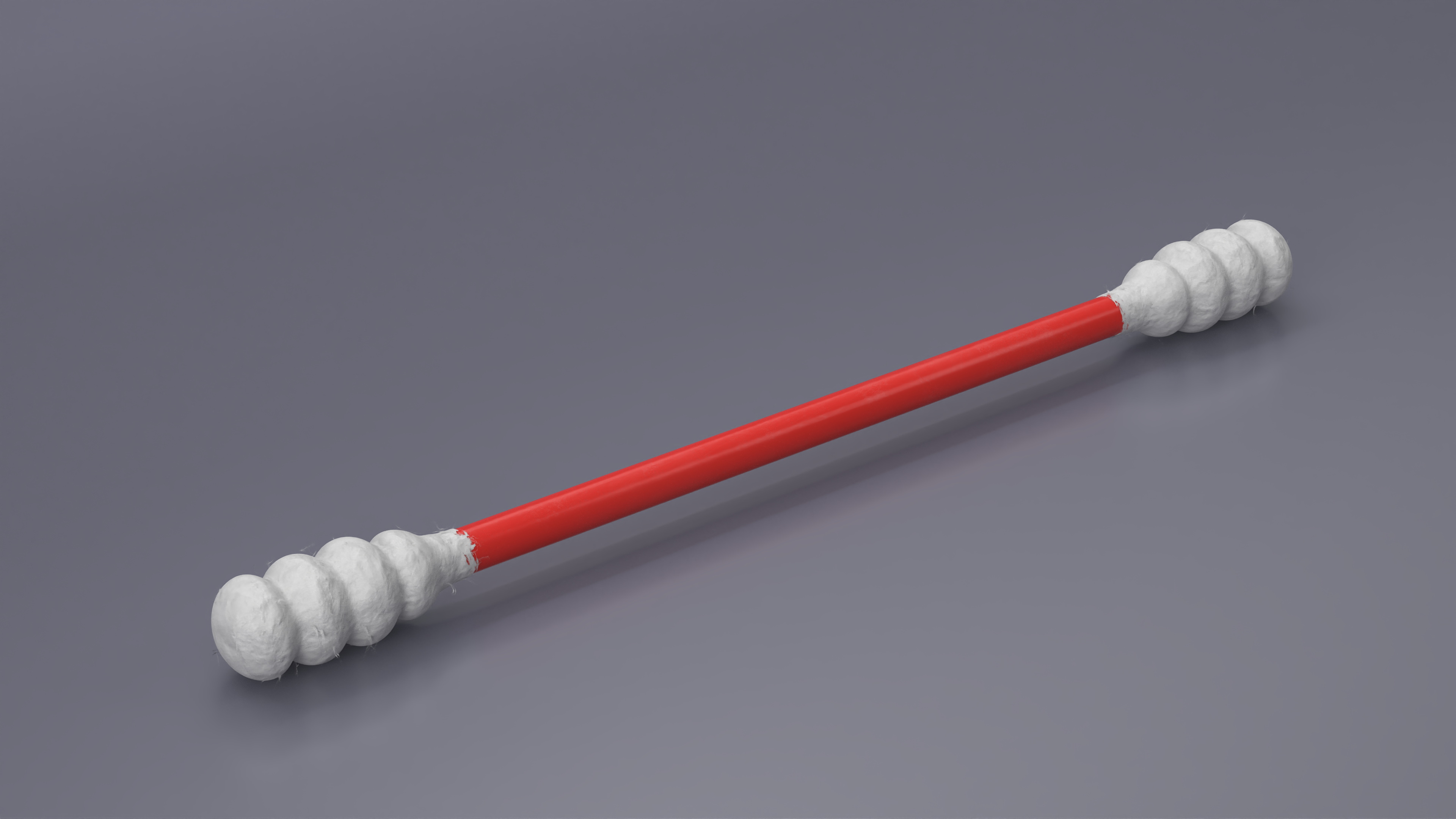 3D model Cotton Swab Ring Type Red