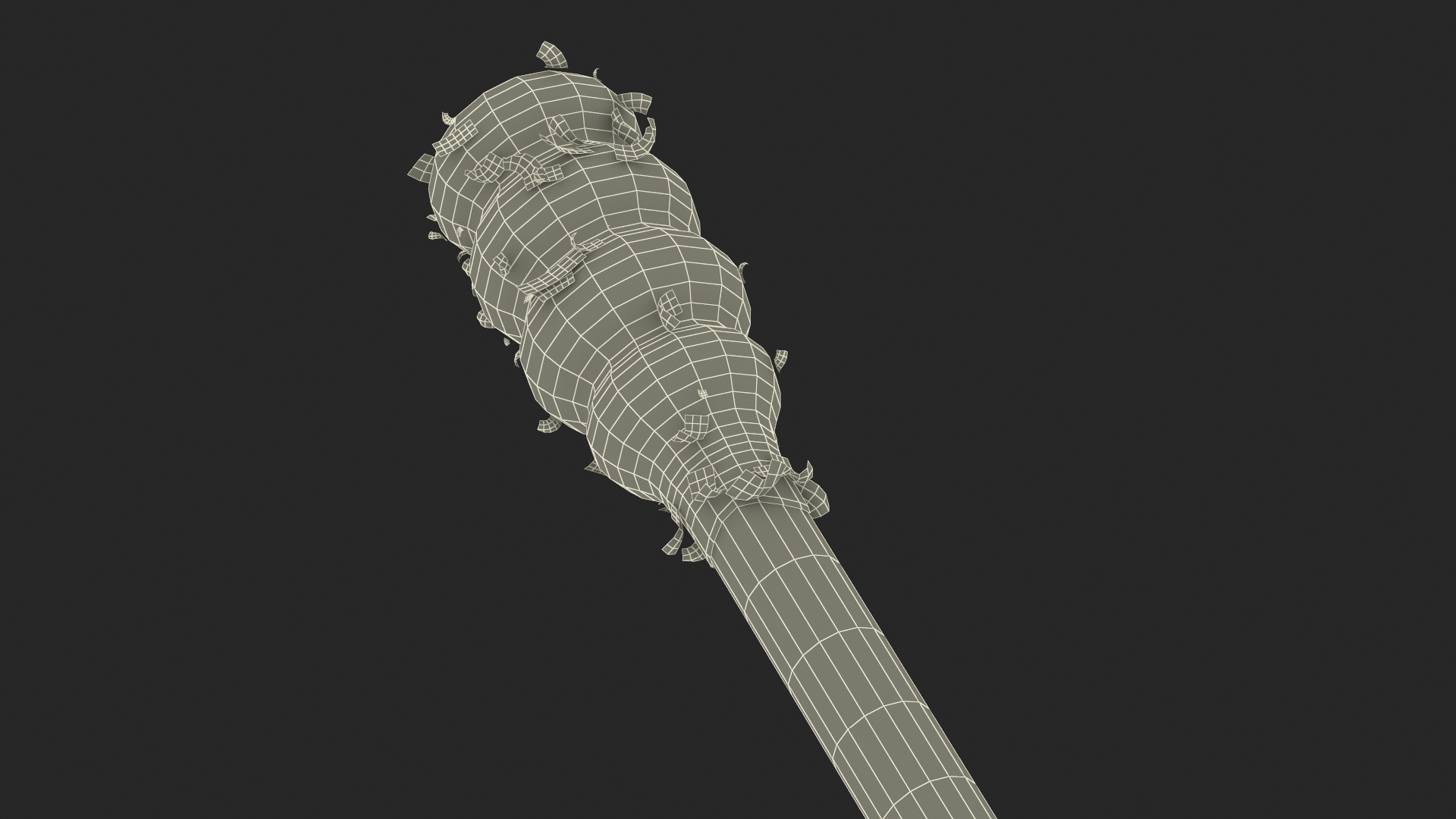 3D model Cotton Swab Ring Type Red