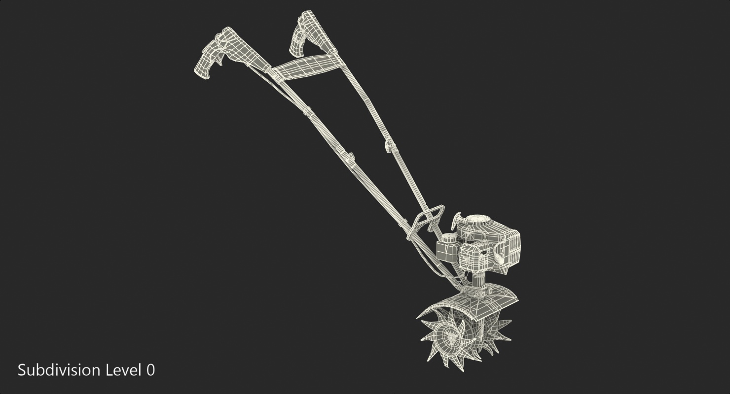 Compact Tiller Cultivator Mantis 3D