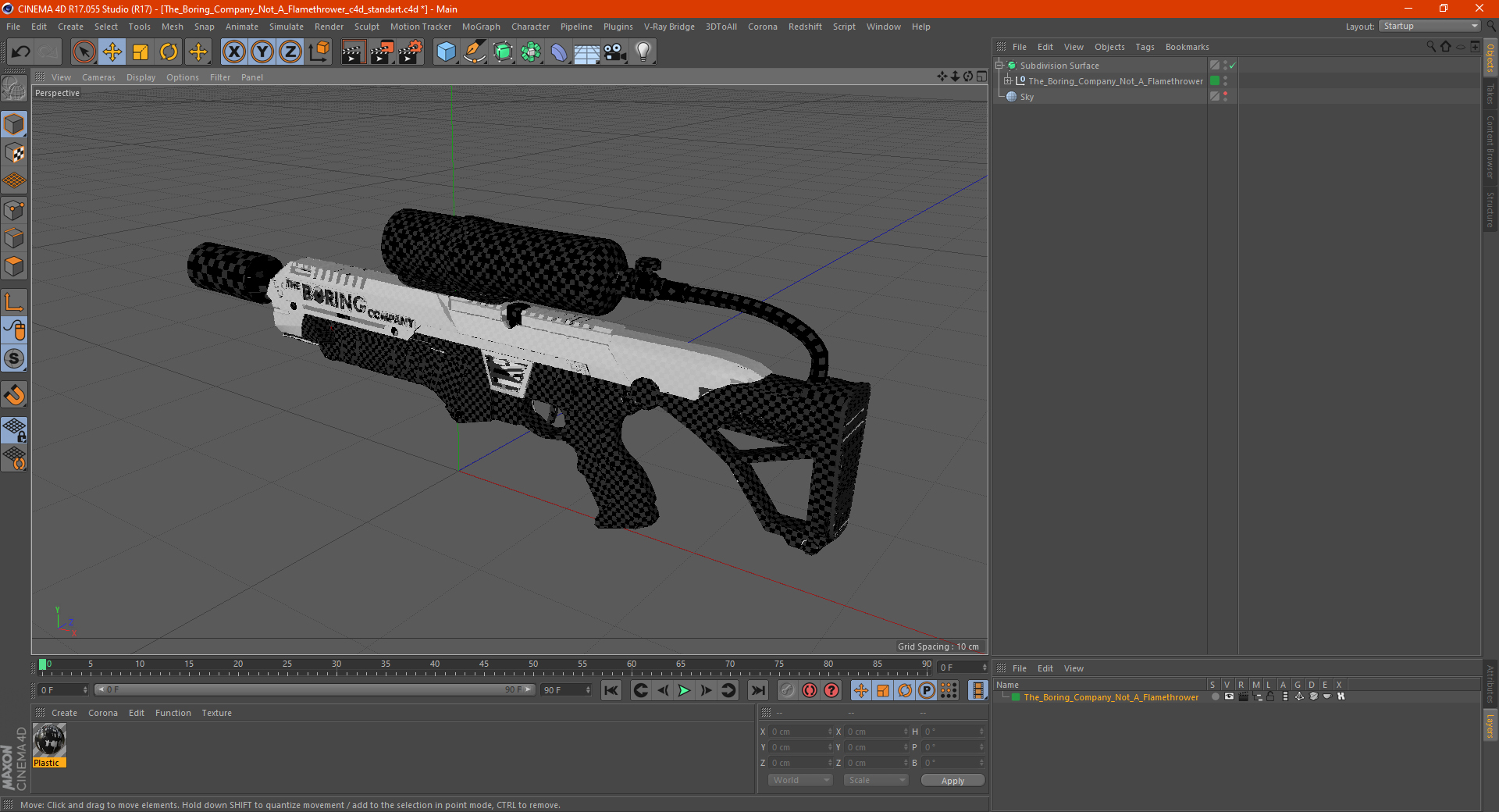 The Boring Company Not A Flamethrower 3D