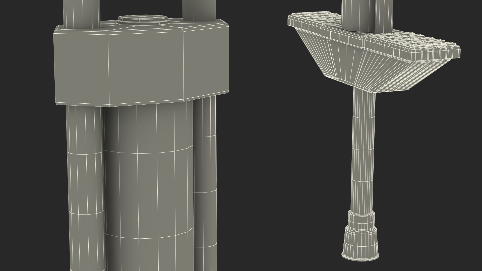 3D model Pogo Stick with Visible Spring