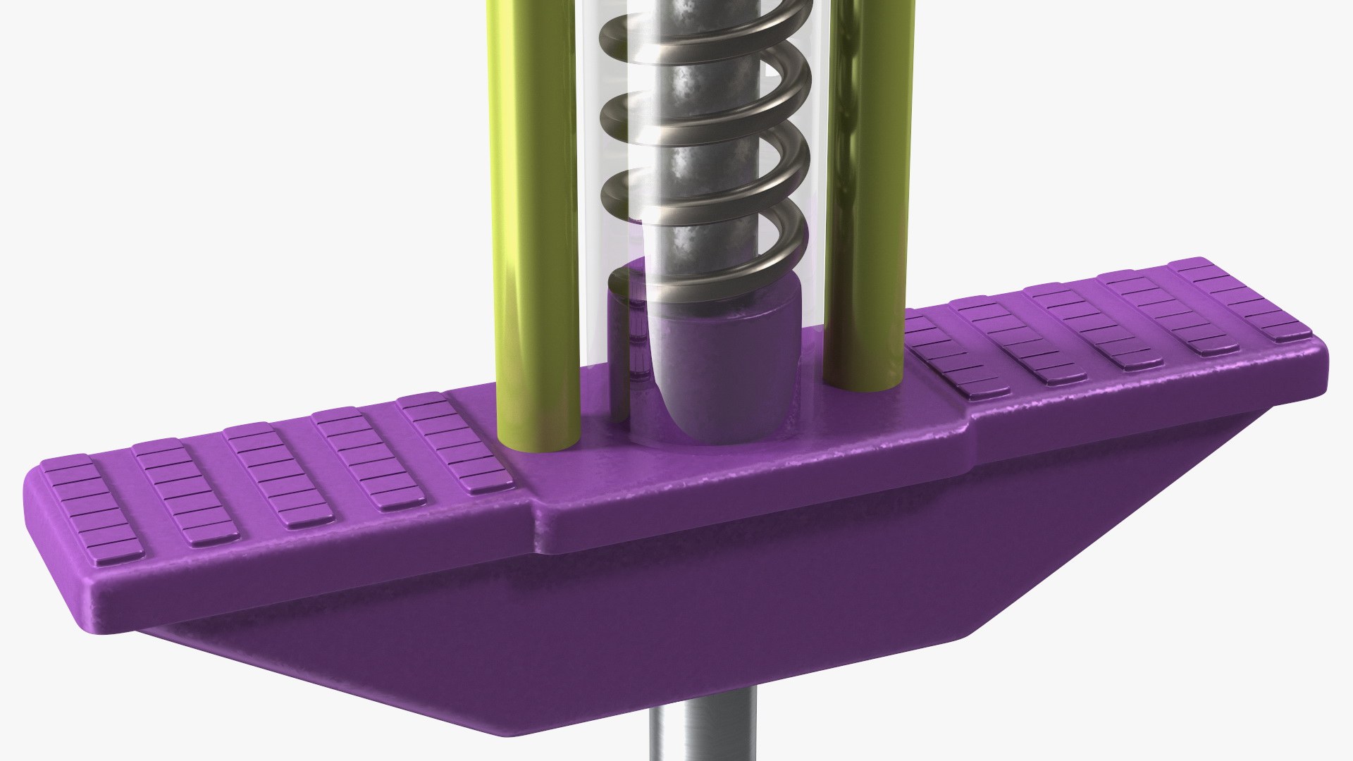 3D model Pogo Stick with Visible Spring