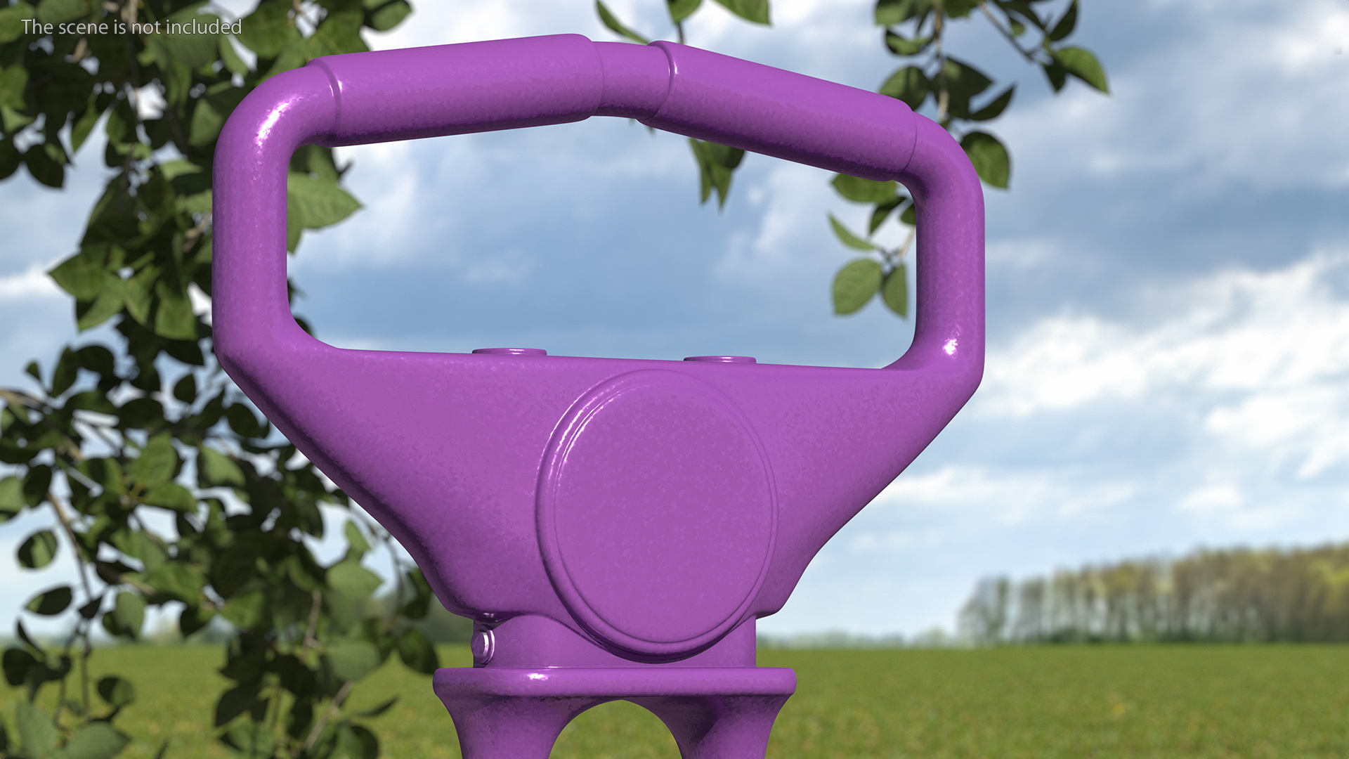 3D model Pogo Stick with Visible Spring