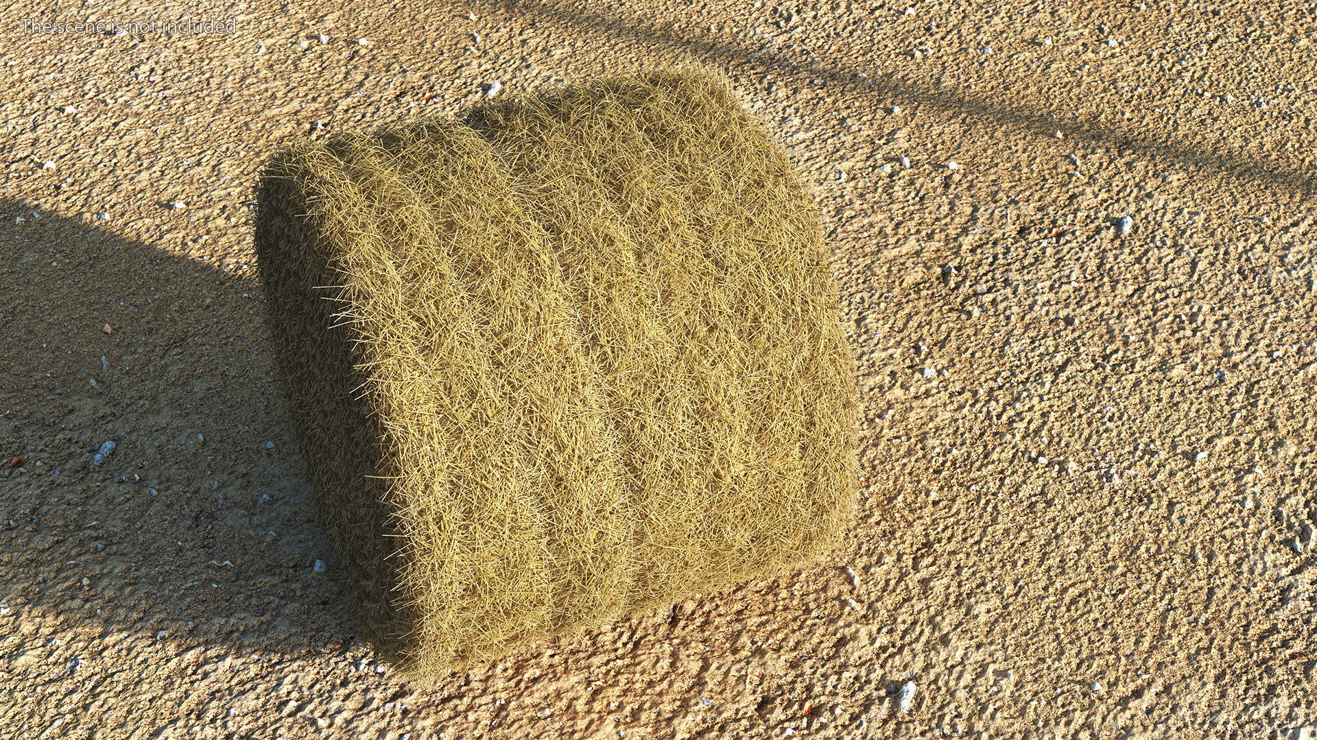 3D Bale Hay Roll model