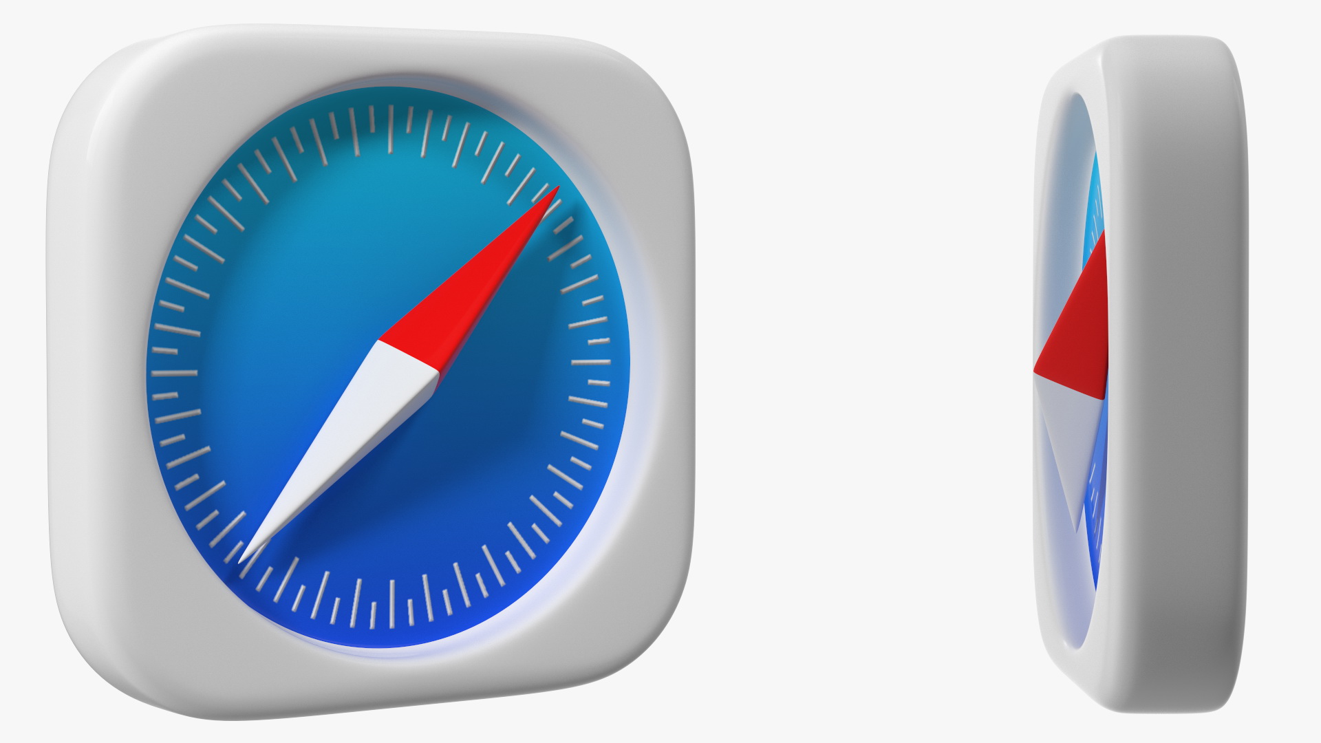iPhone iOS Safari Icon 3D