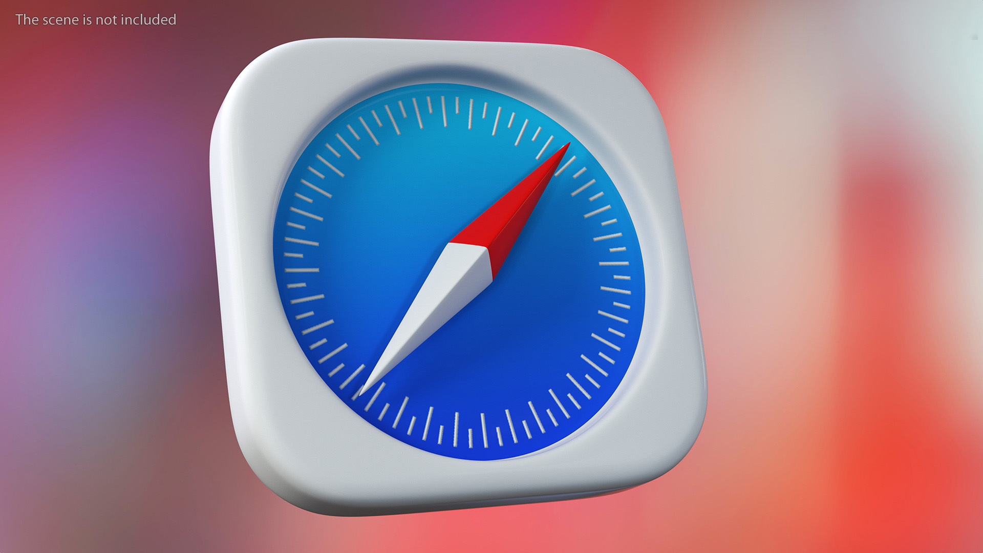 iPhone iOS Safari Icon 3D