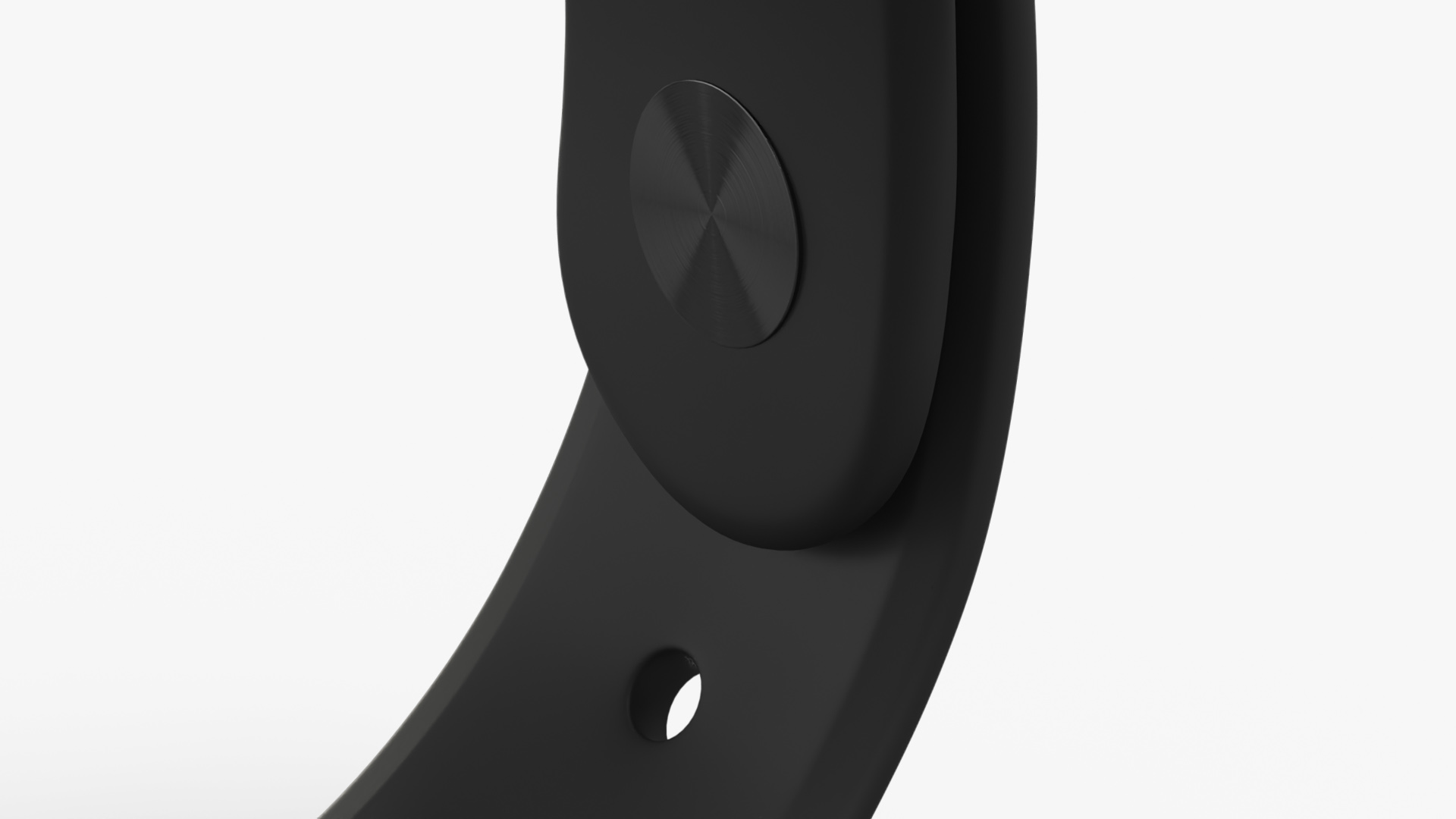 3D Apple Watch Series 10 Black with Rubber Strap and Display Off