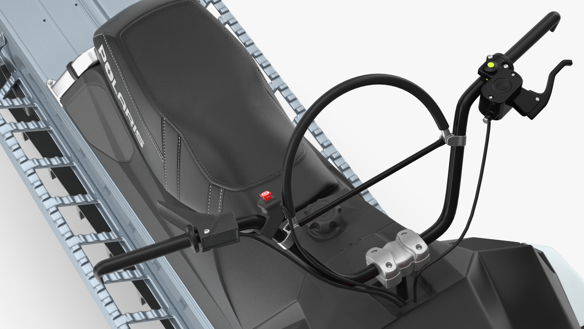 Polaris Snowmobile Black 3D model