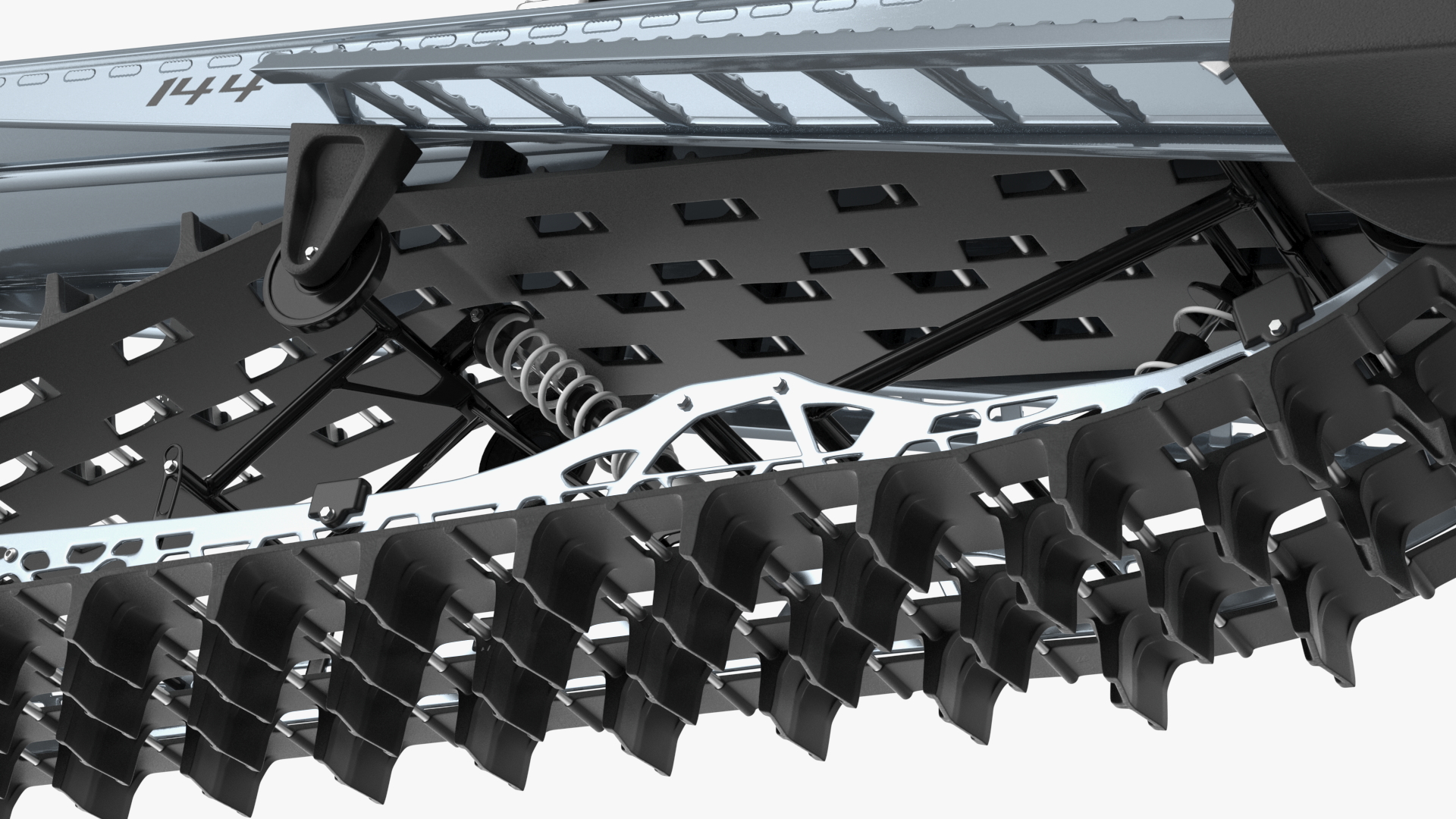 Polaris Snowmobile Black 3D model