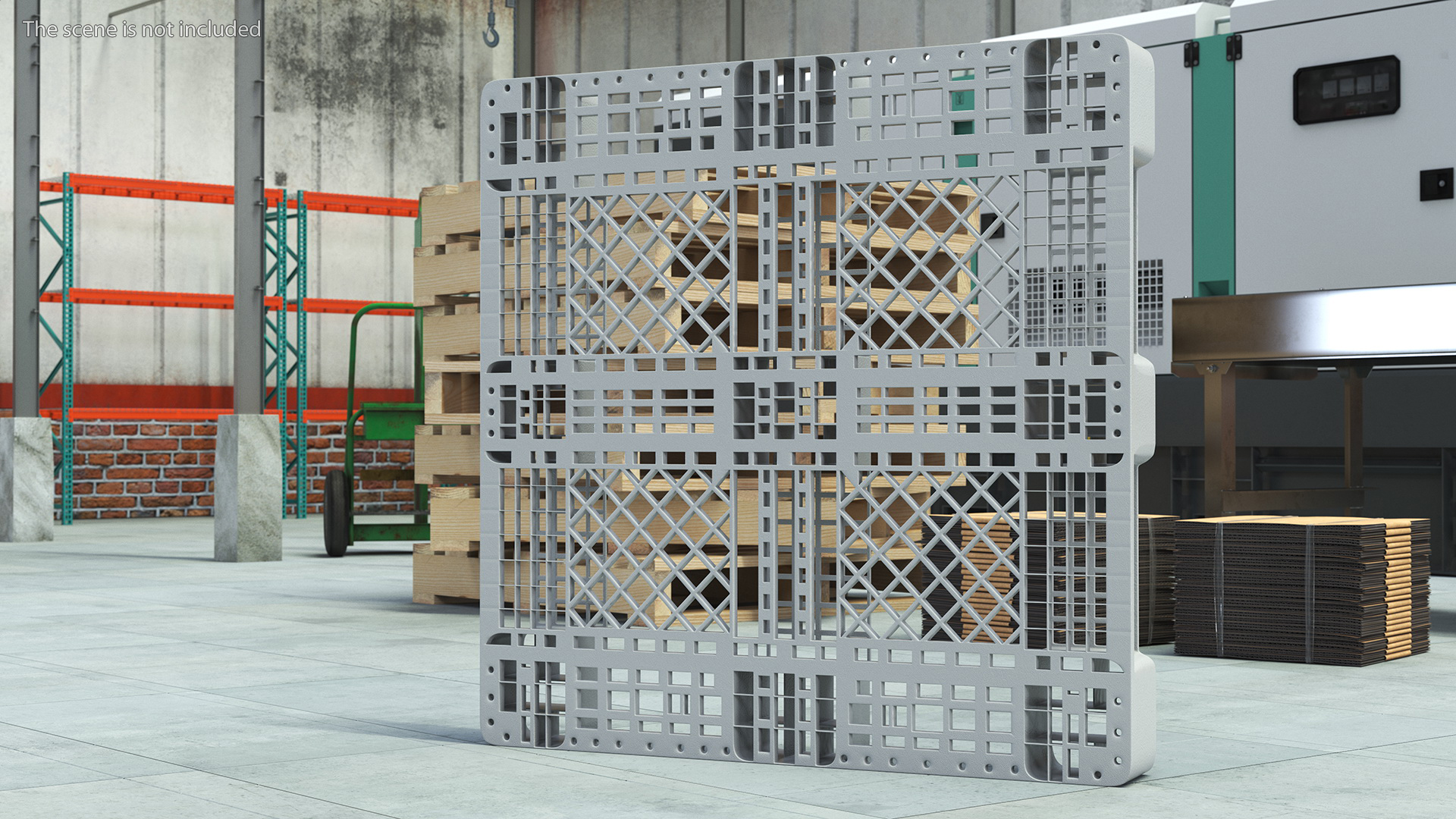 3D Industry Plastic Pallet model