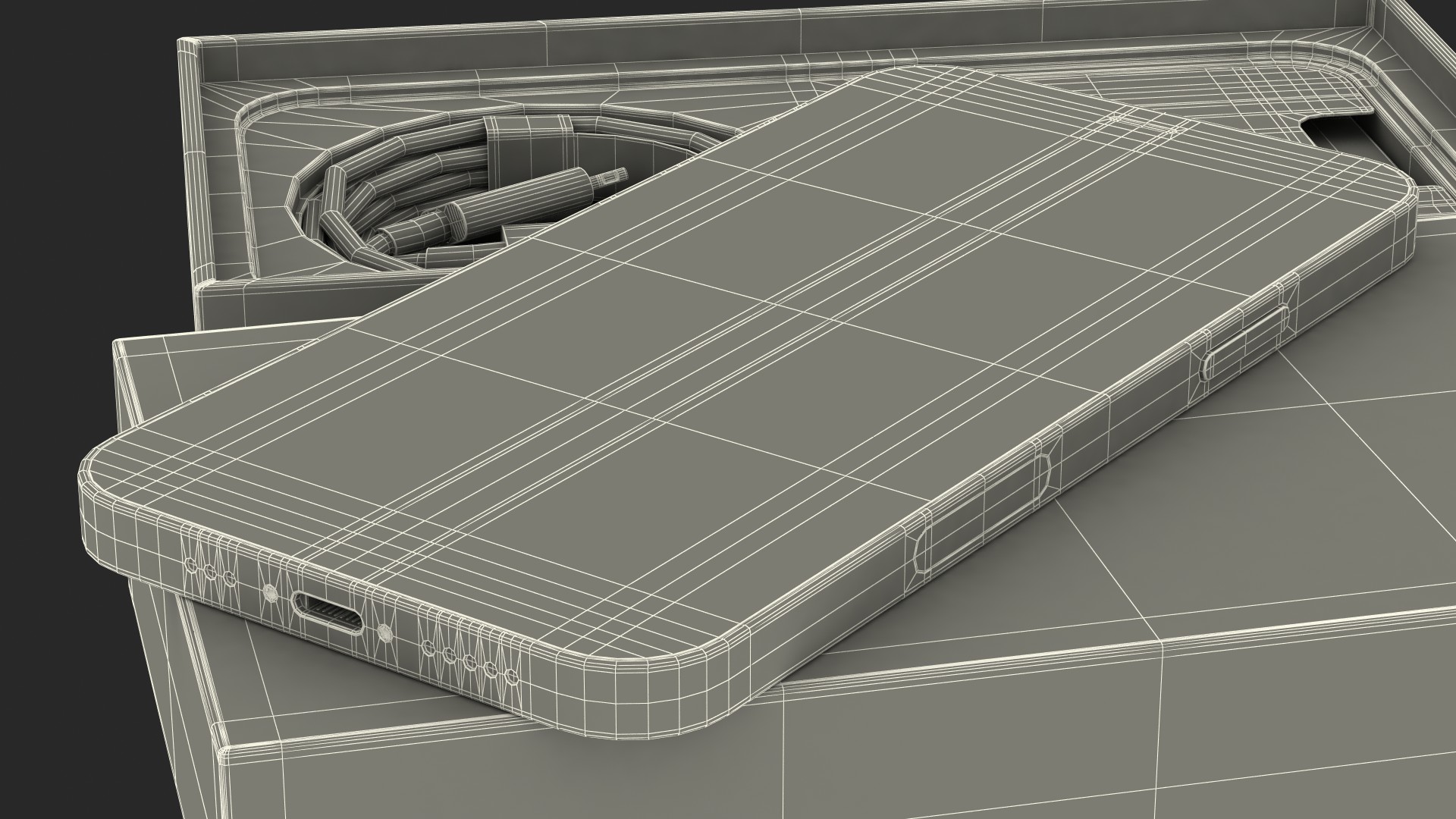 Apple iPhone 12 Unboxed Black 3D model