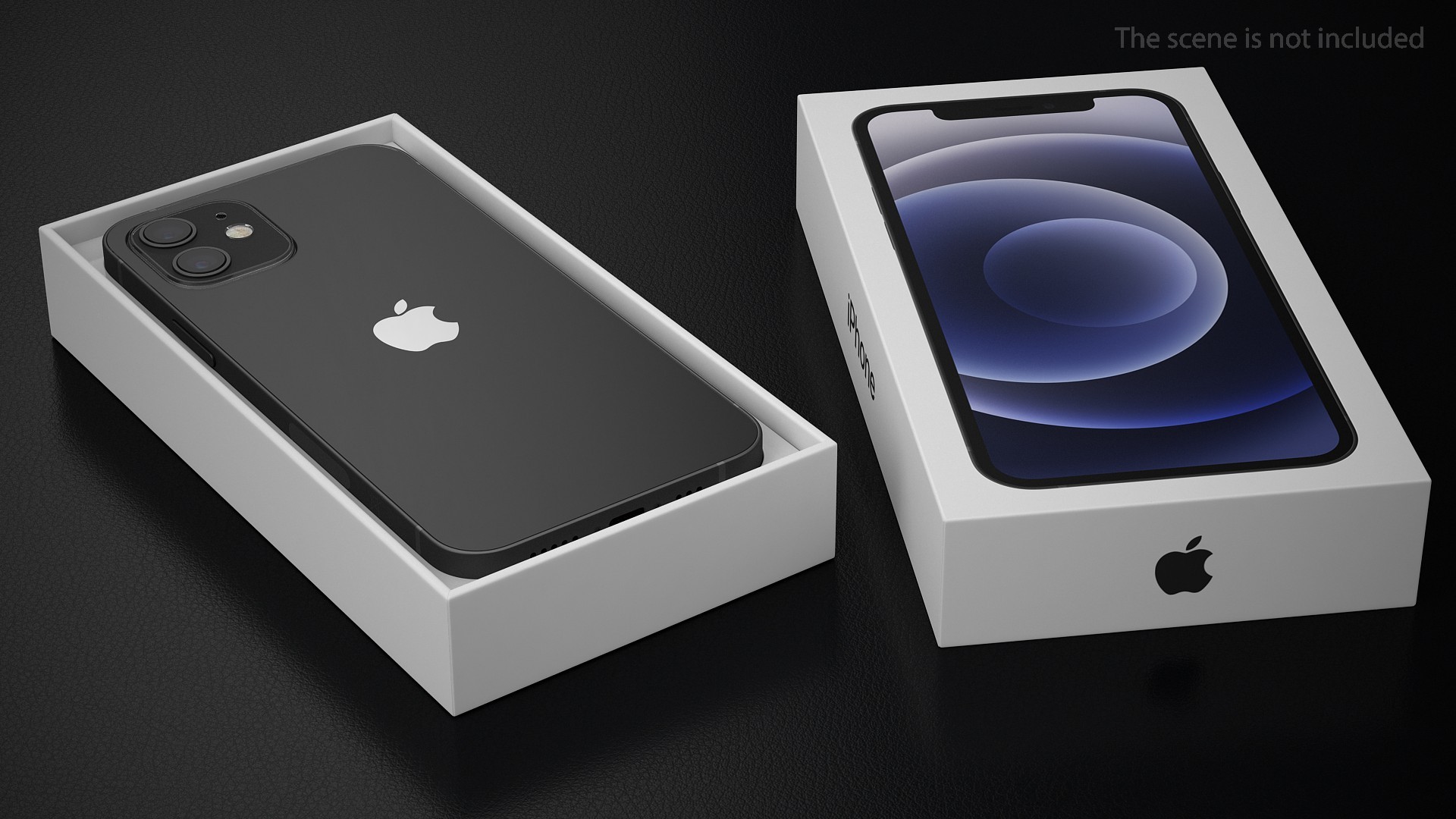 Apple iPhone 12 Unboxed Black 3D model