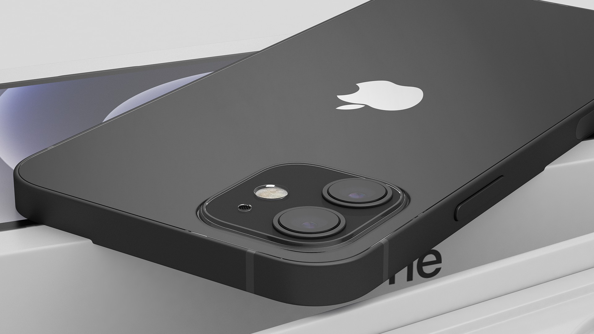 Apple iPhone 12 Unboxed Black 3D model