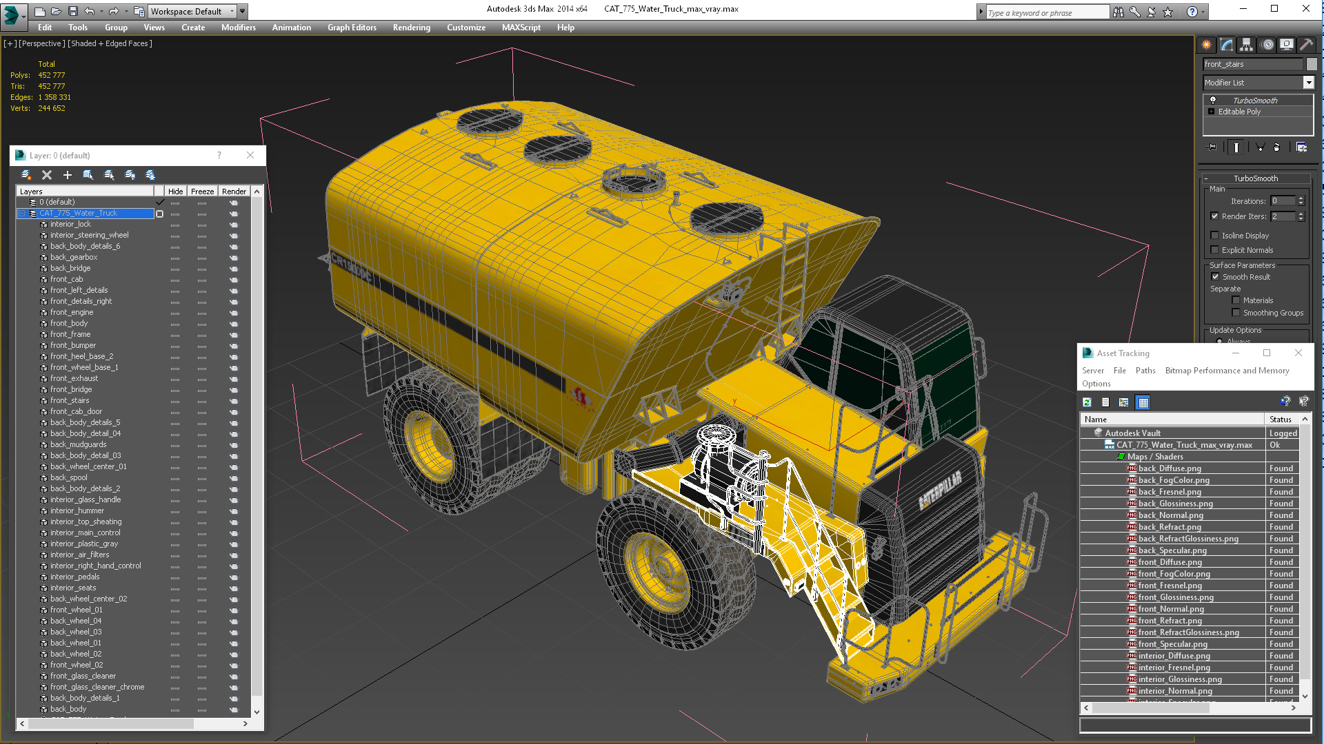 CAT 775 Water Truck 3D model