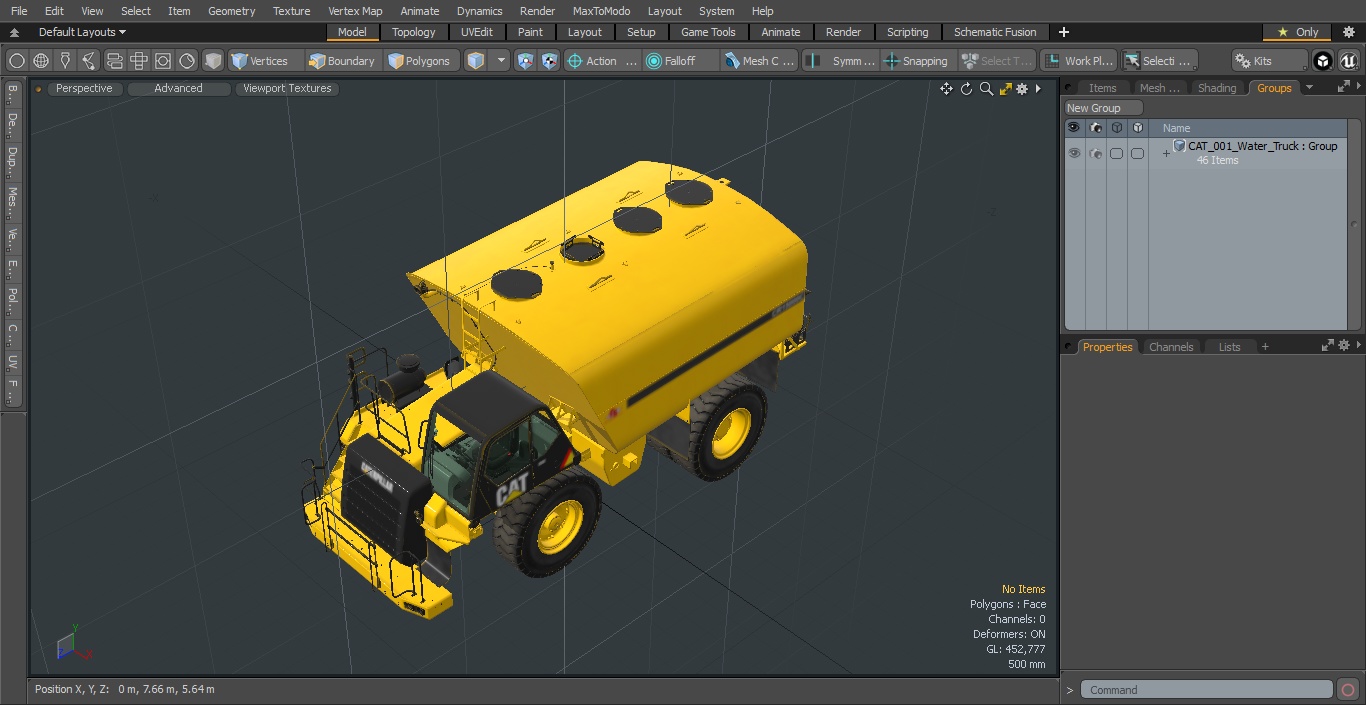 CAT 775 Water Truck 3D model