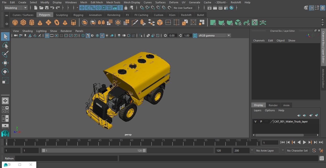 CAT 775 Water Truck 3D model