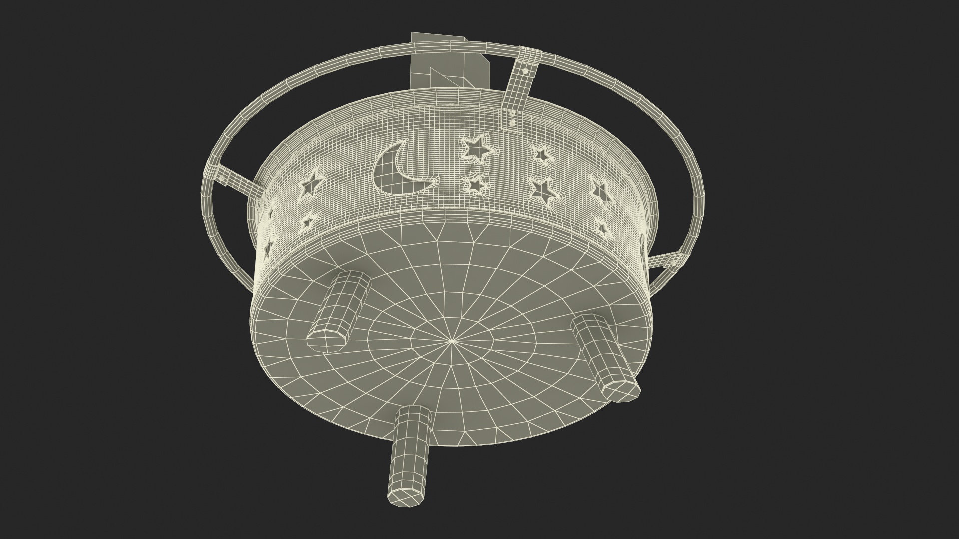 3D model Garden Fire Pit with Fire