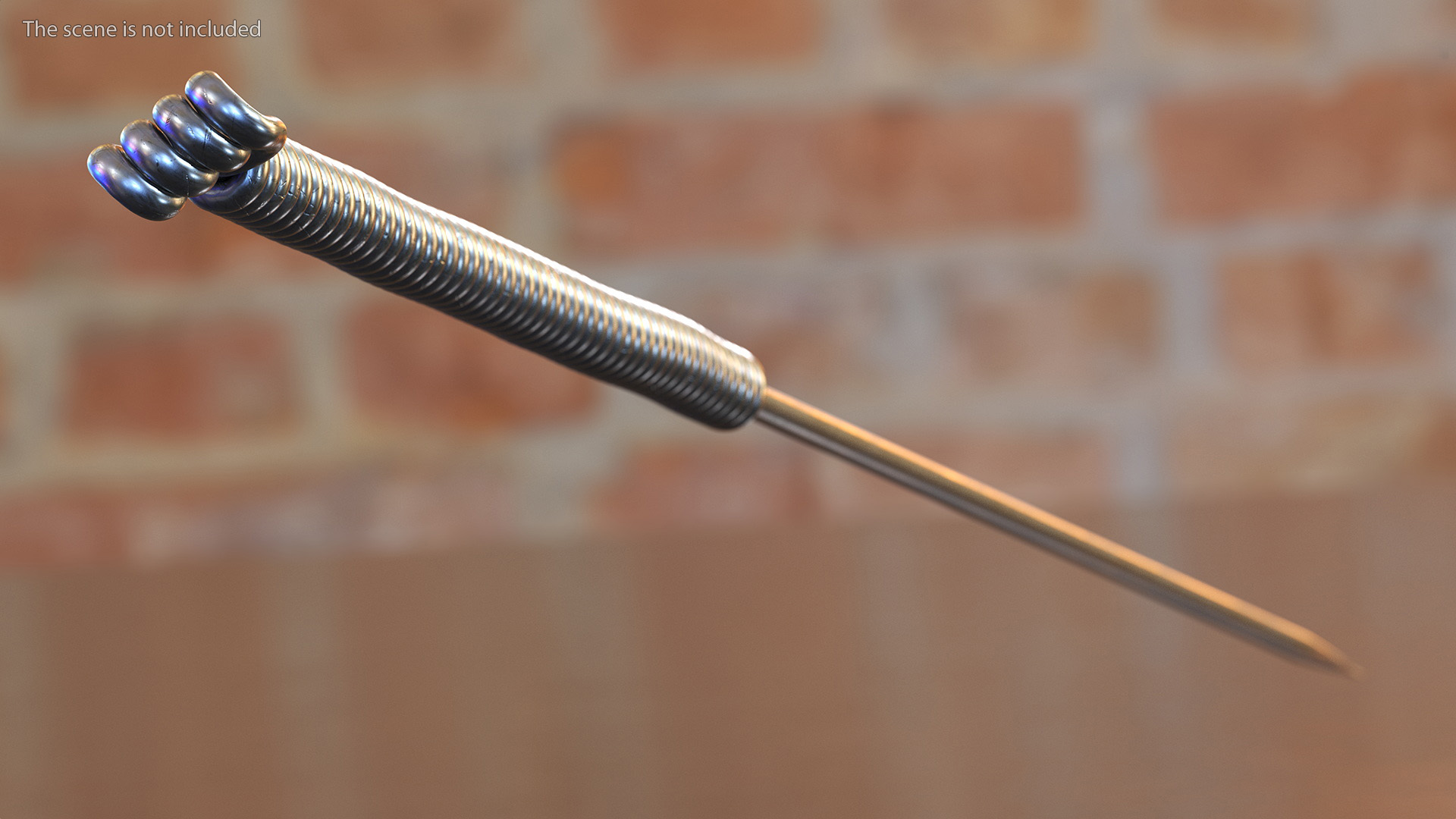 3D Large Acupuncture Needle Silver