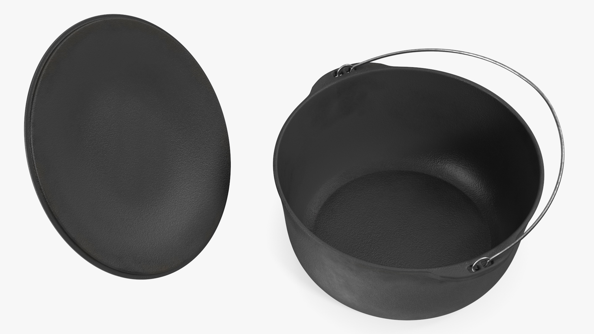 3D model Round Cast Iron Camp Oven