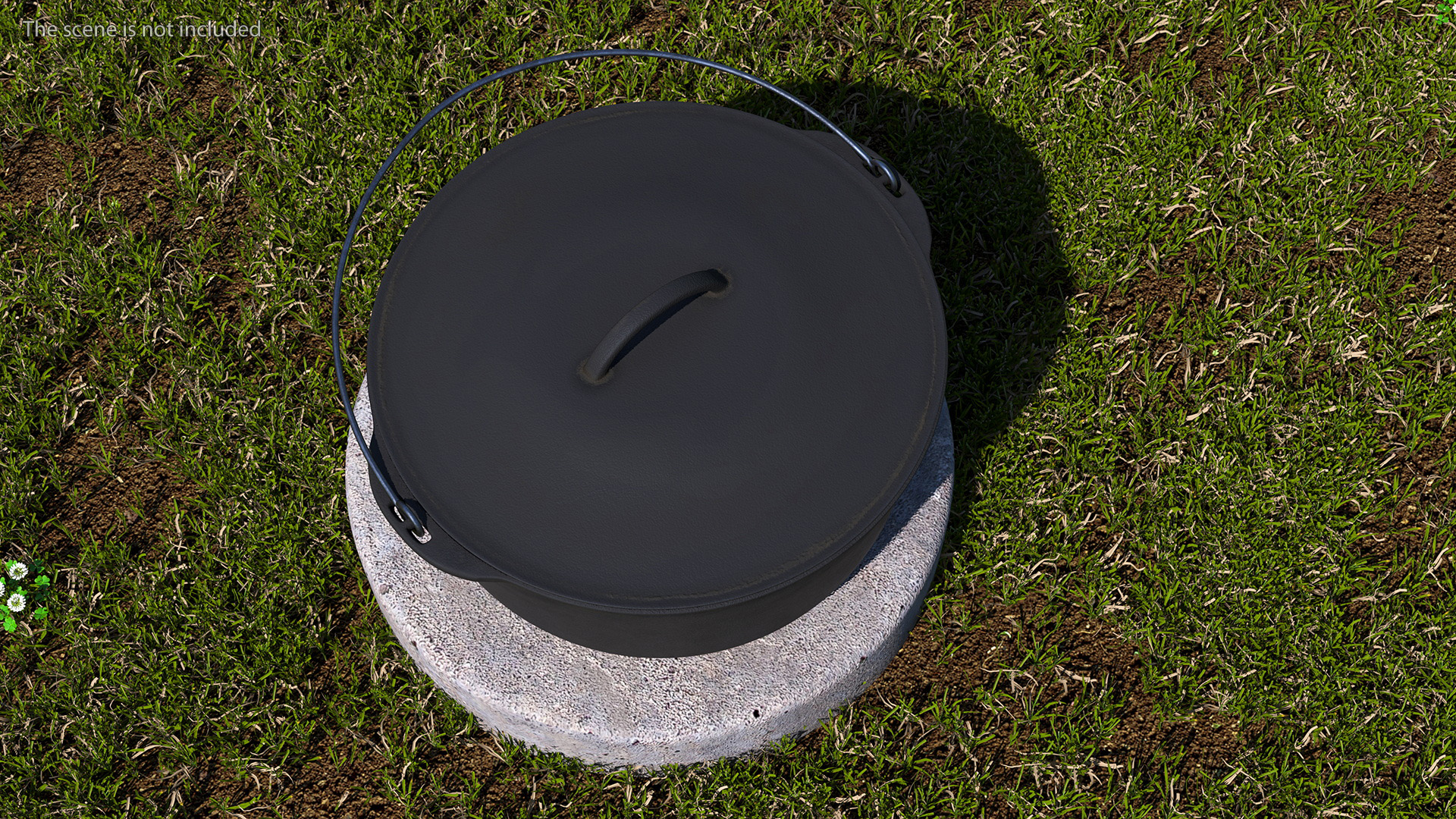 3D model Round Cast Iron Camp Oven