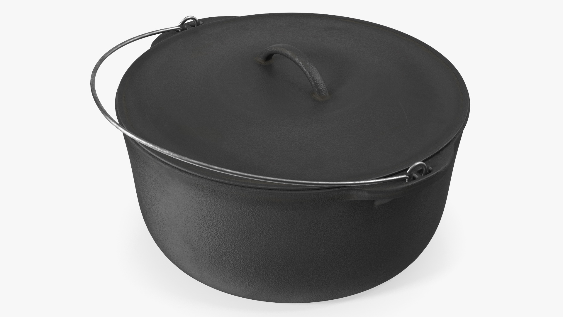3D model Round Cast Iron Camp Oven