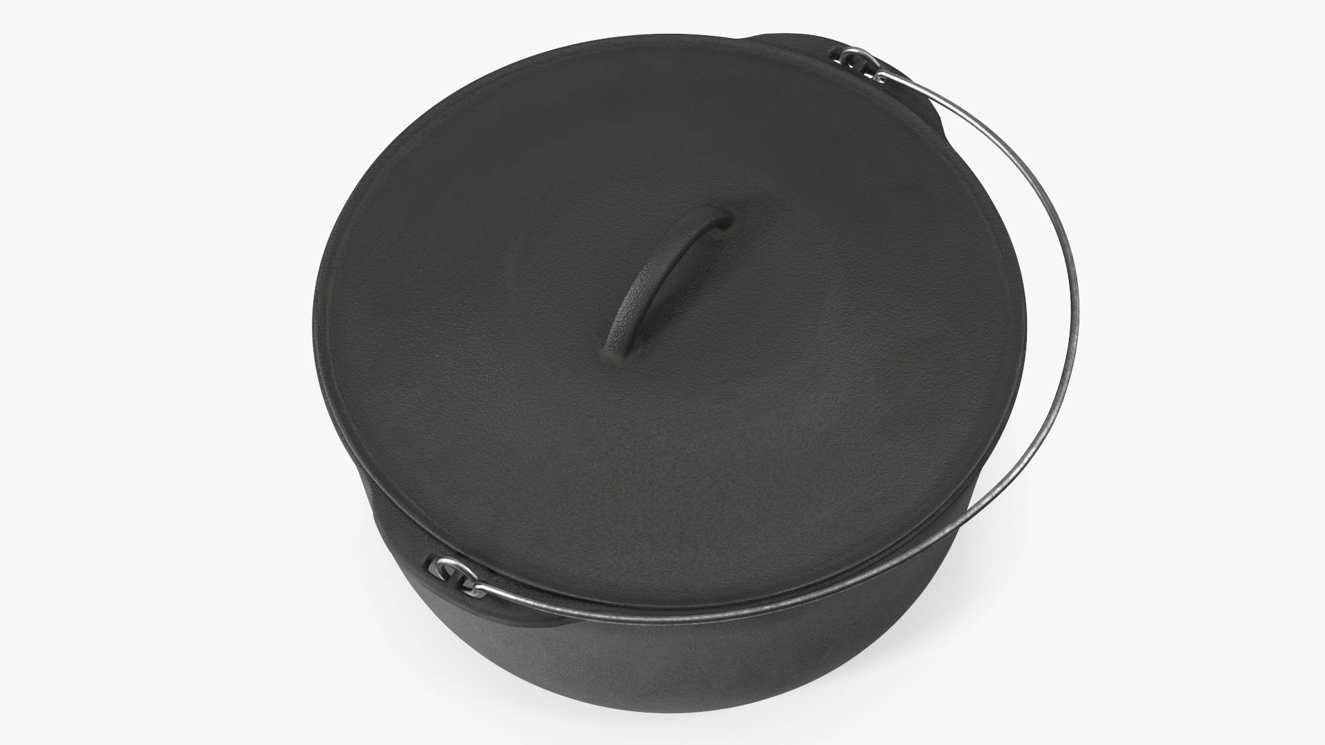 3D model Round Cast Iron Camp Oven
