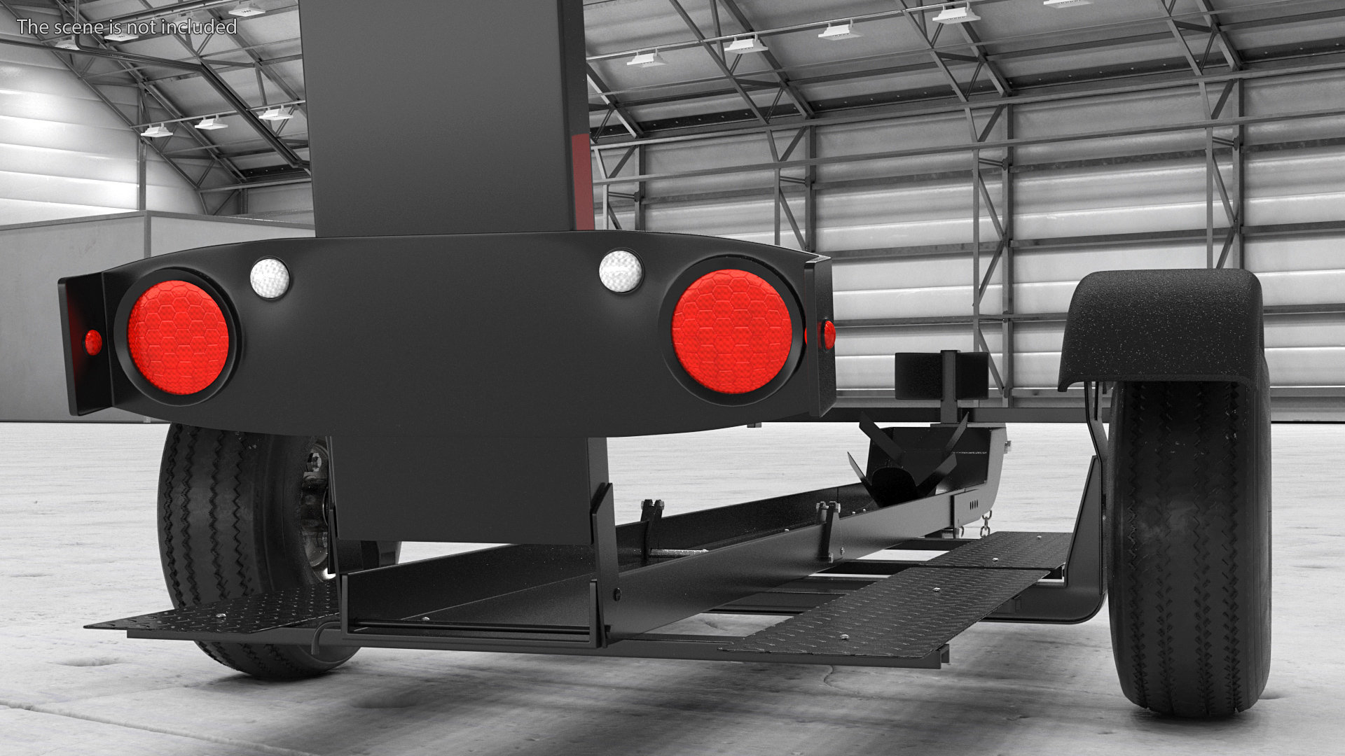 3D Folding Motorcycle Trailer