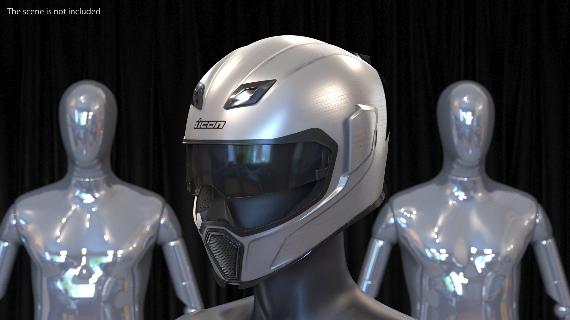 3D Motorcycle Helmet Icon Airflite Quicksilver model