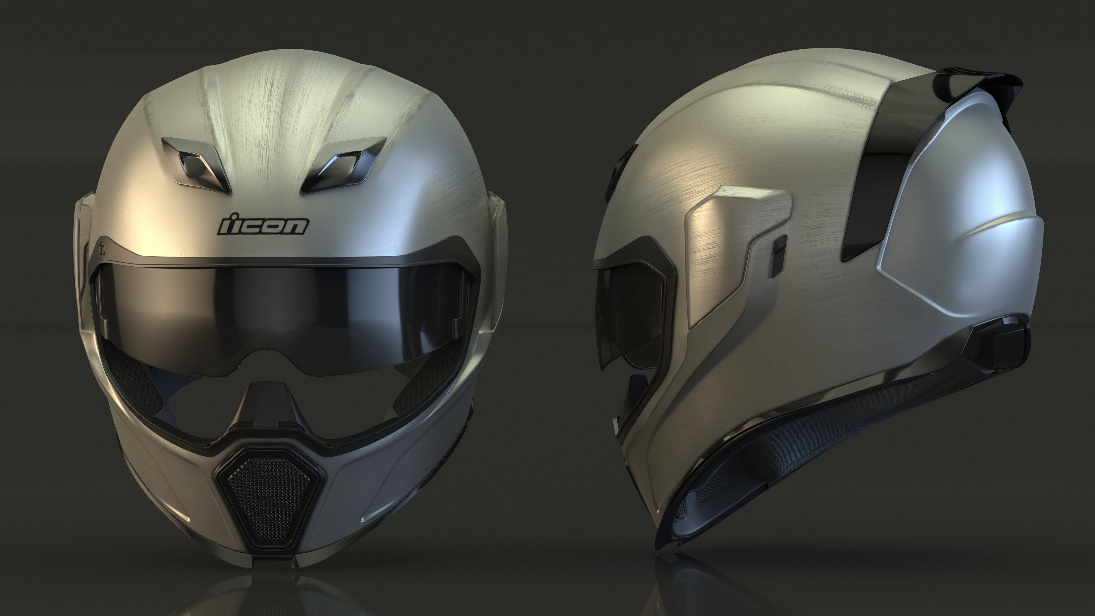 3D Motorcycle Helmet Icon Airflite Quicksilver model