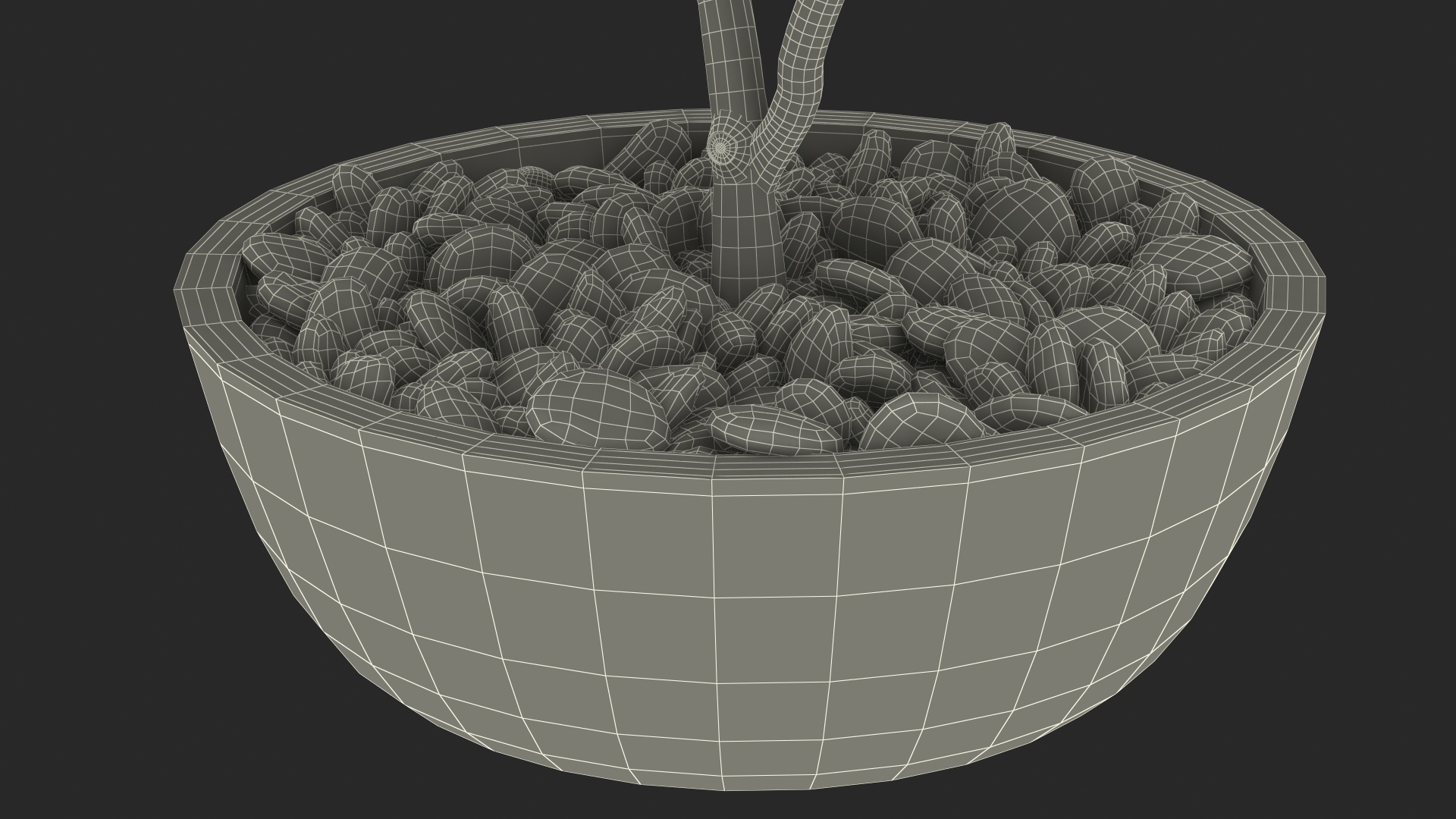 Flower Pot Plumeria 3D model